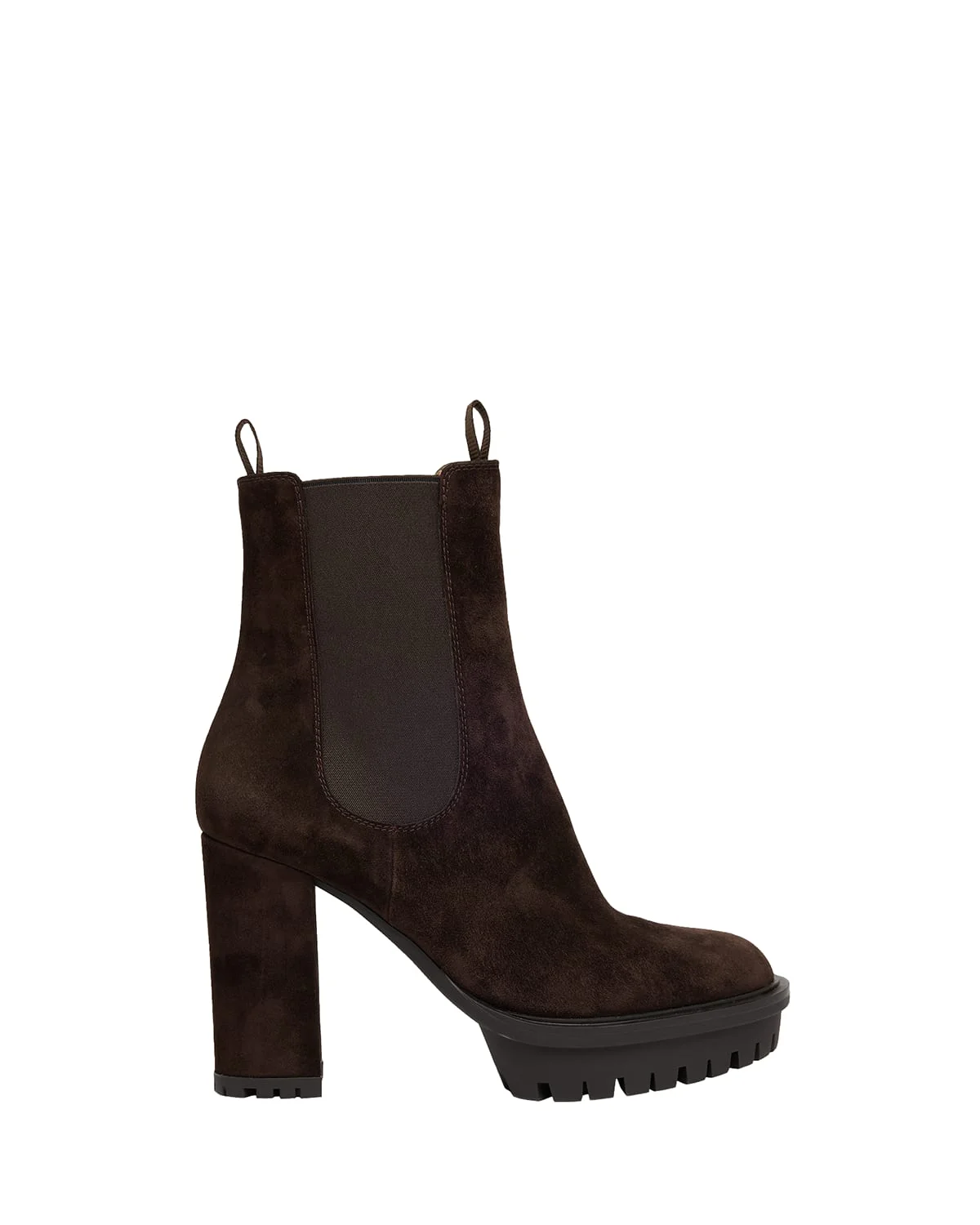 Suede Lug-Sole Booties - 1