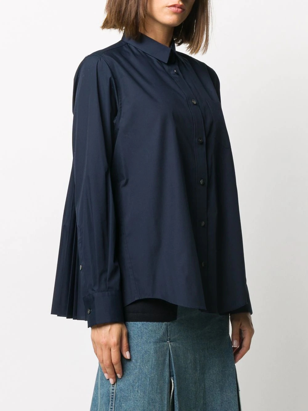 back-pleated shirt - 4