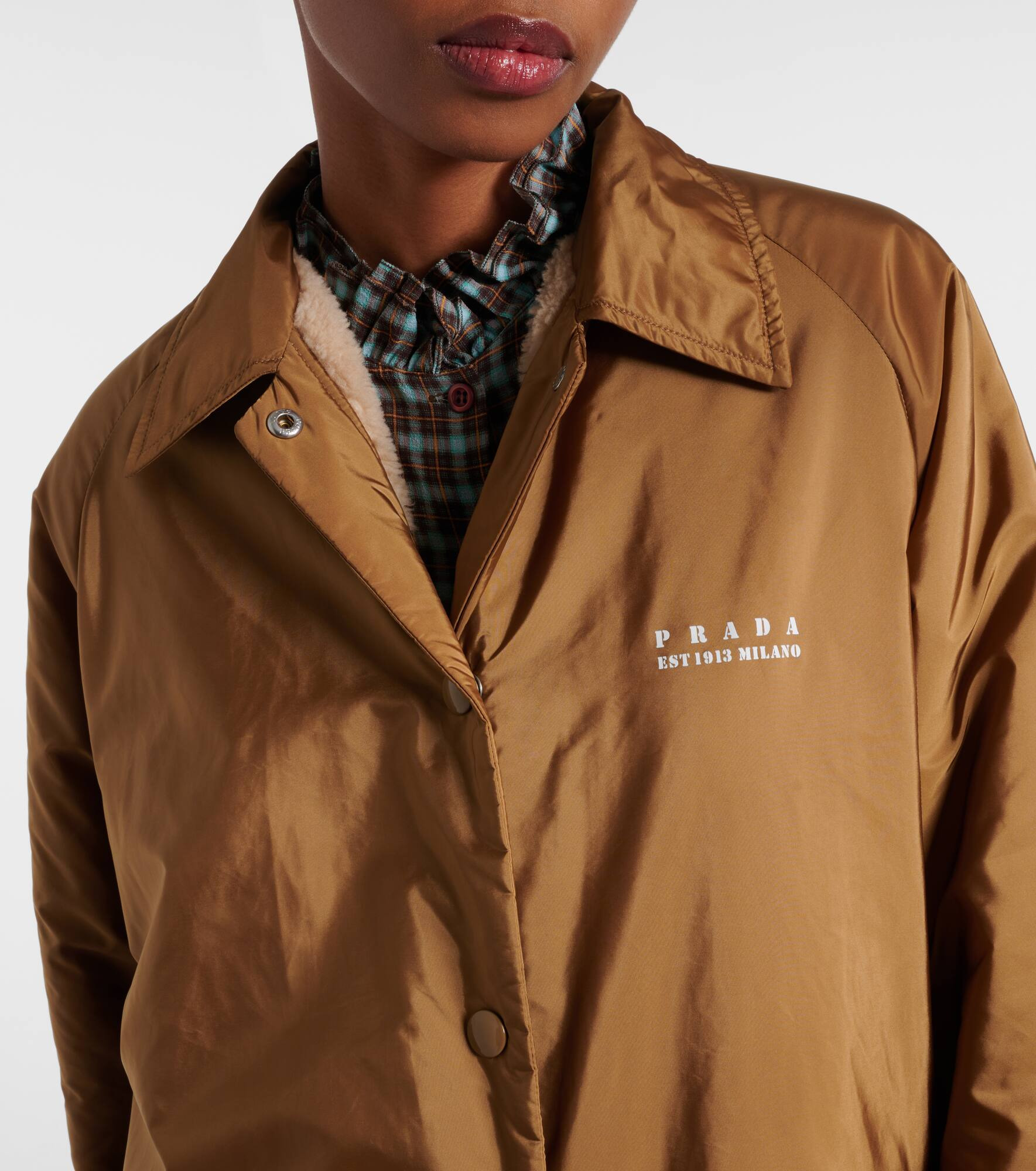 Re-Nylon logo blouson - 4
