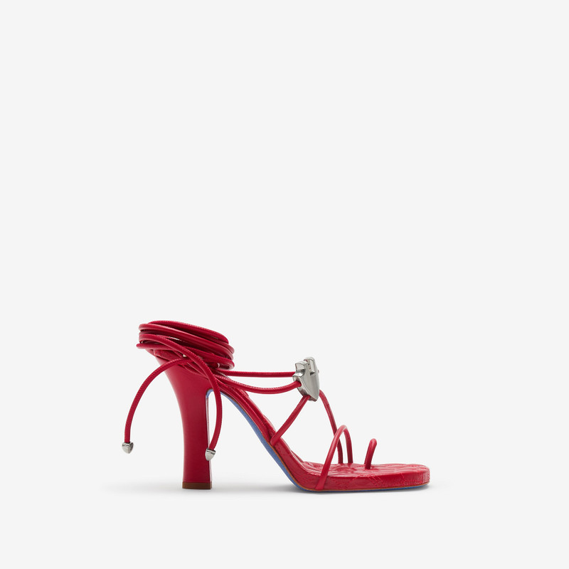 Leather Ivy Shield Heeled Sandals 1
