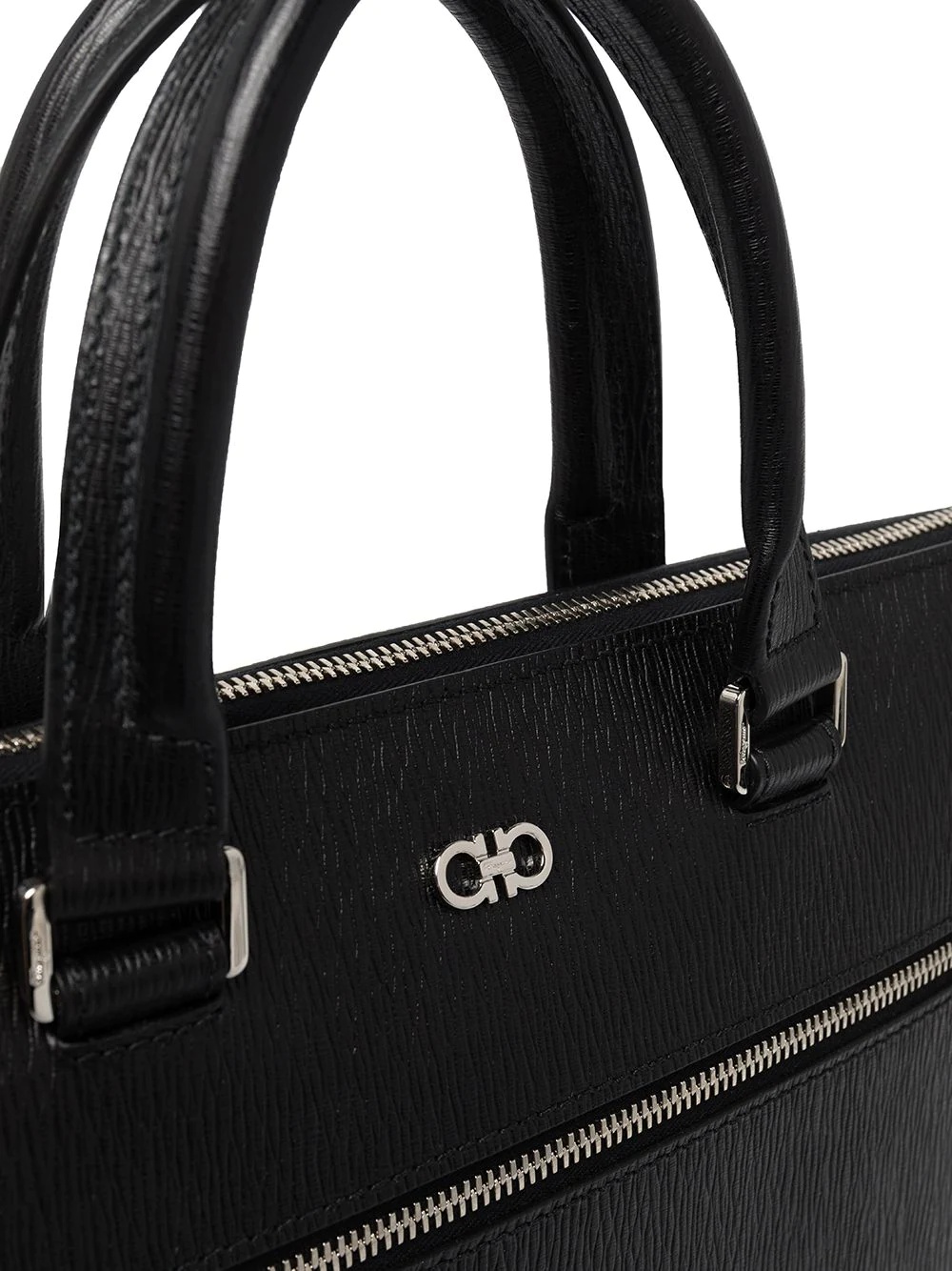 Gancini leather business bag - 3