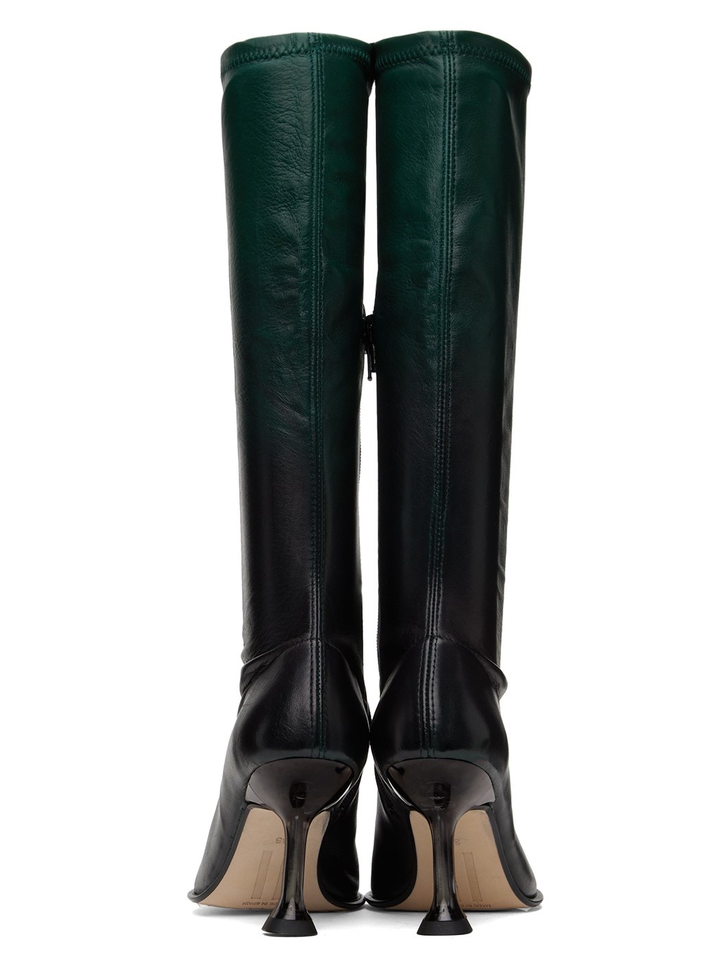 【関税込み】Miista グリーン＆ブラック Carlita ロングブーツ MIISTA Green & Black Carlita Tall Boots | REVERSIBLE