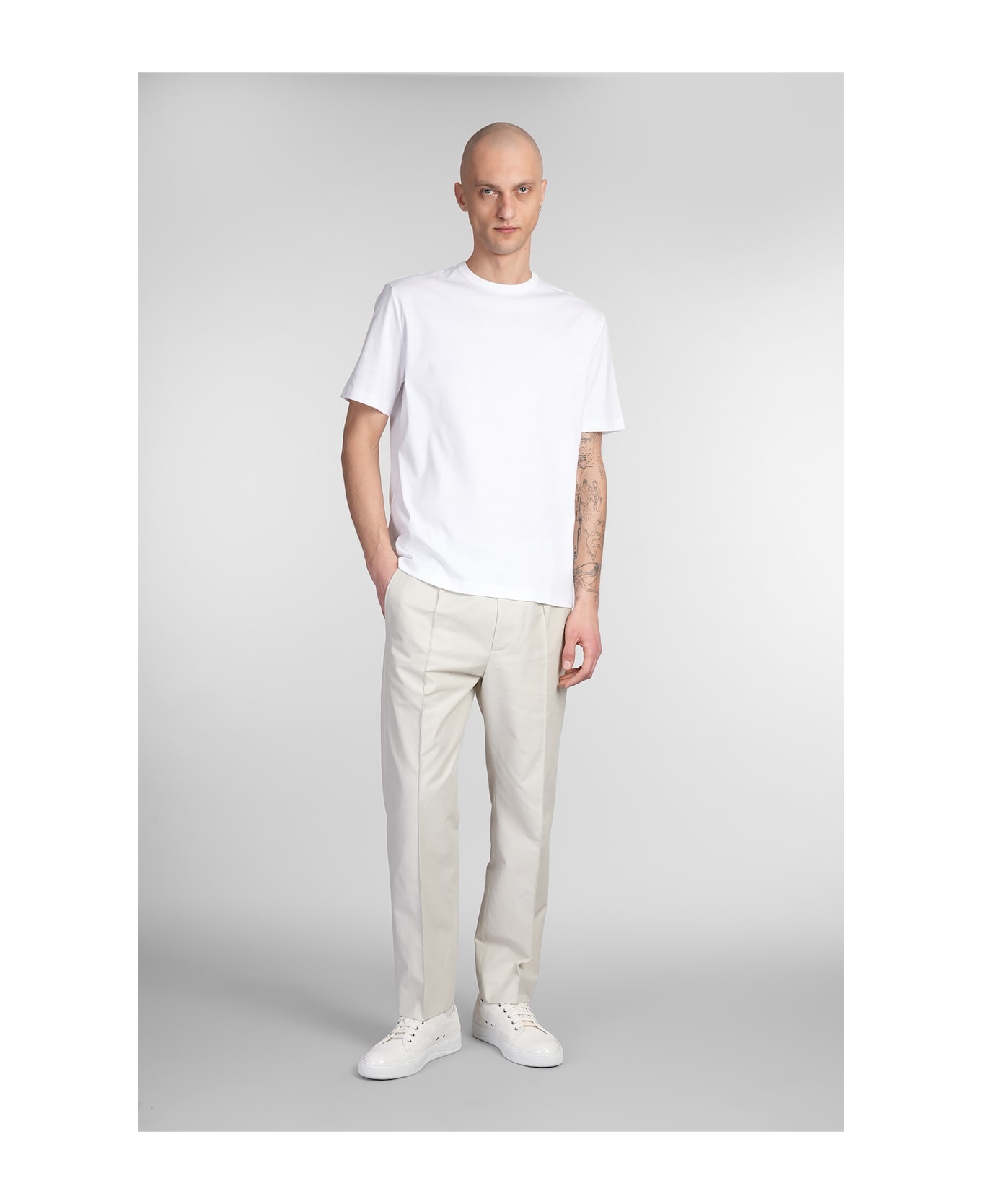 T-shirt In White Cotton - 2