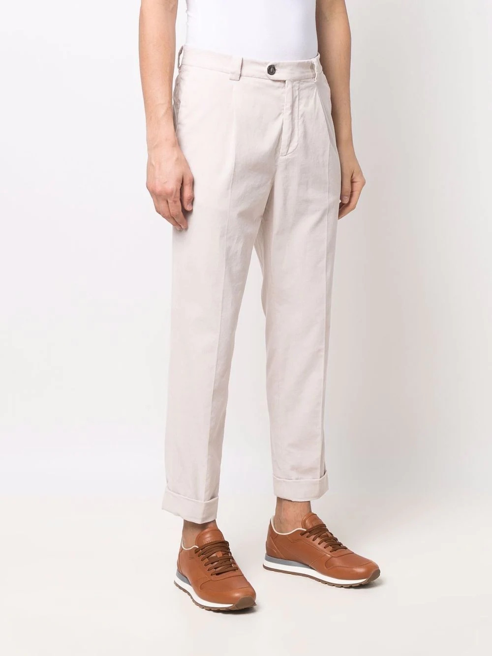 slim-fit corduroy trousers - 3