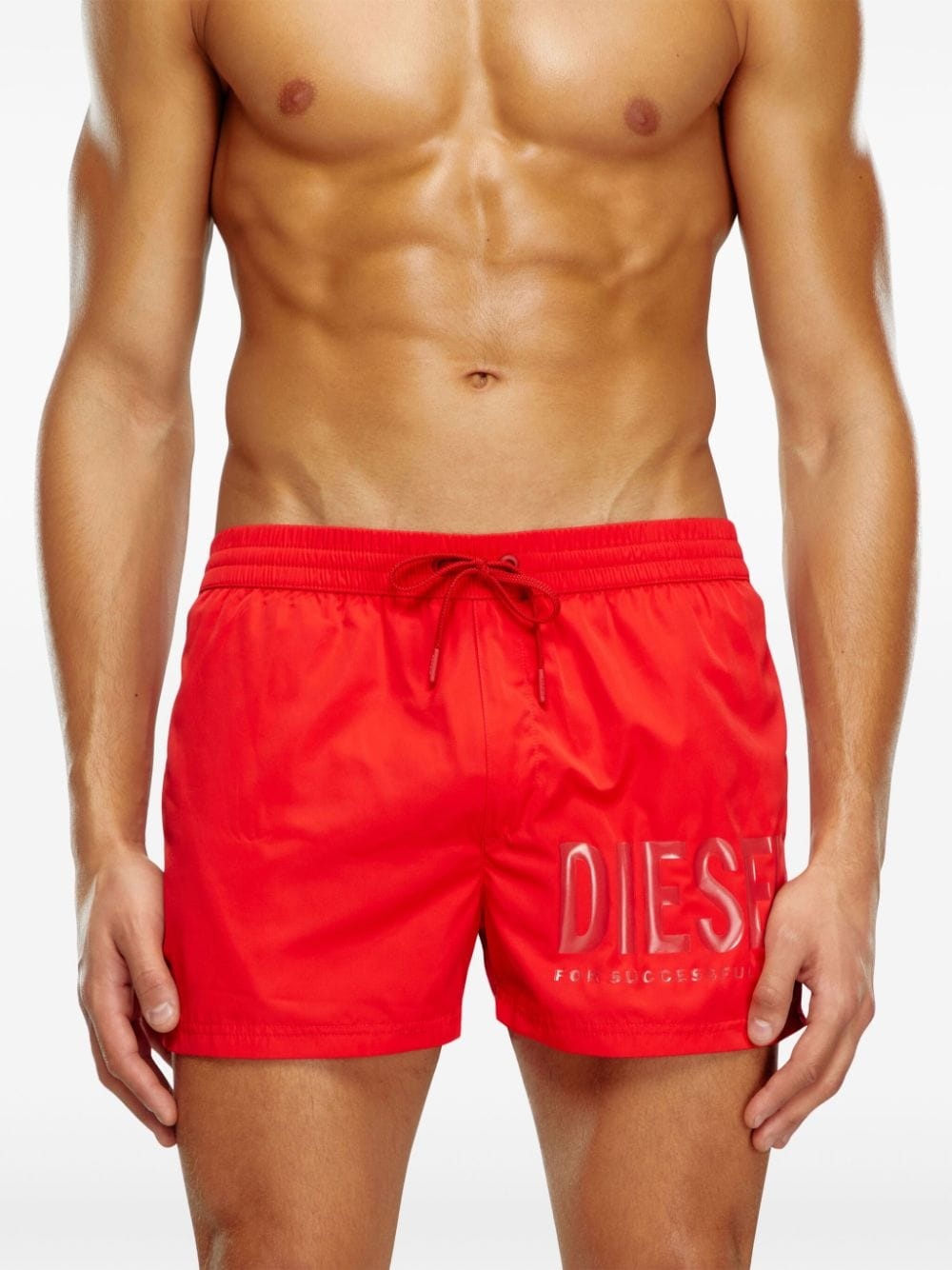 logo-print swim shorts - 4