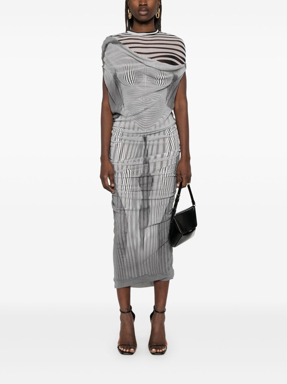 The Long Draped Body Morphing maxi dress - 2