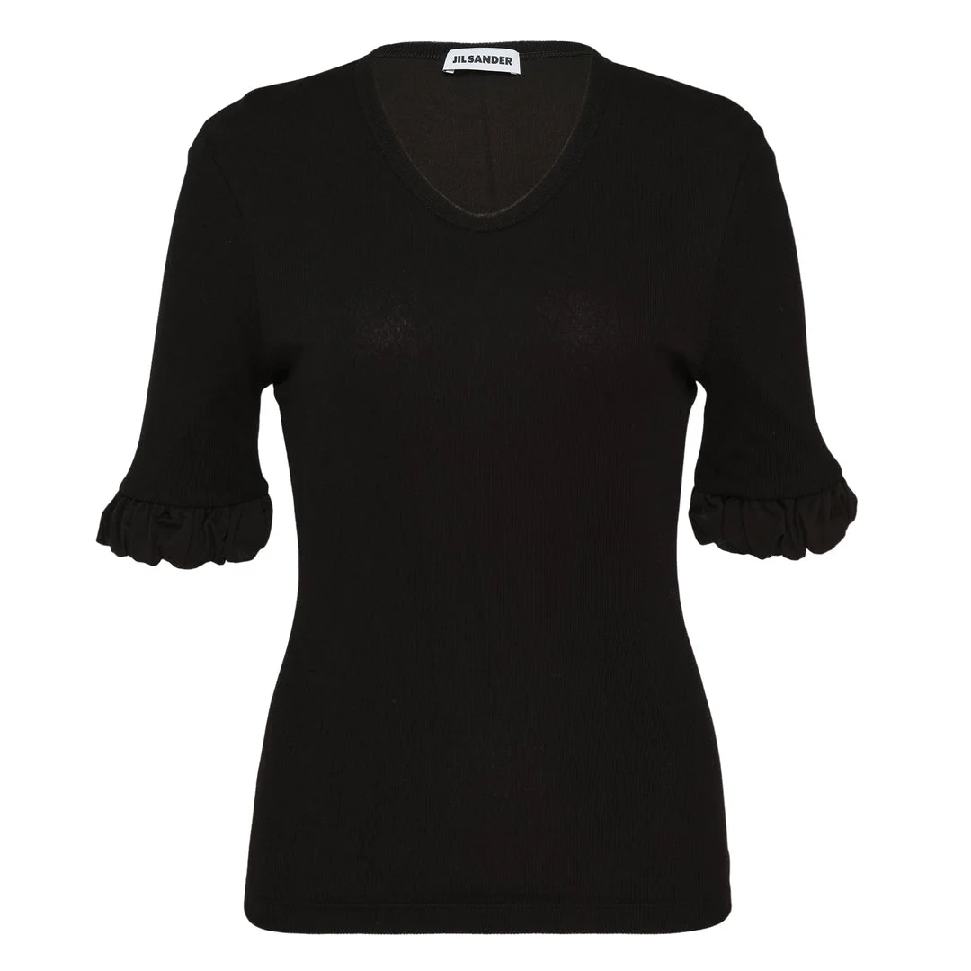 Short Sleeve Sheer Cotton Top - 1