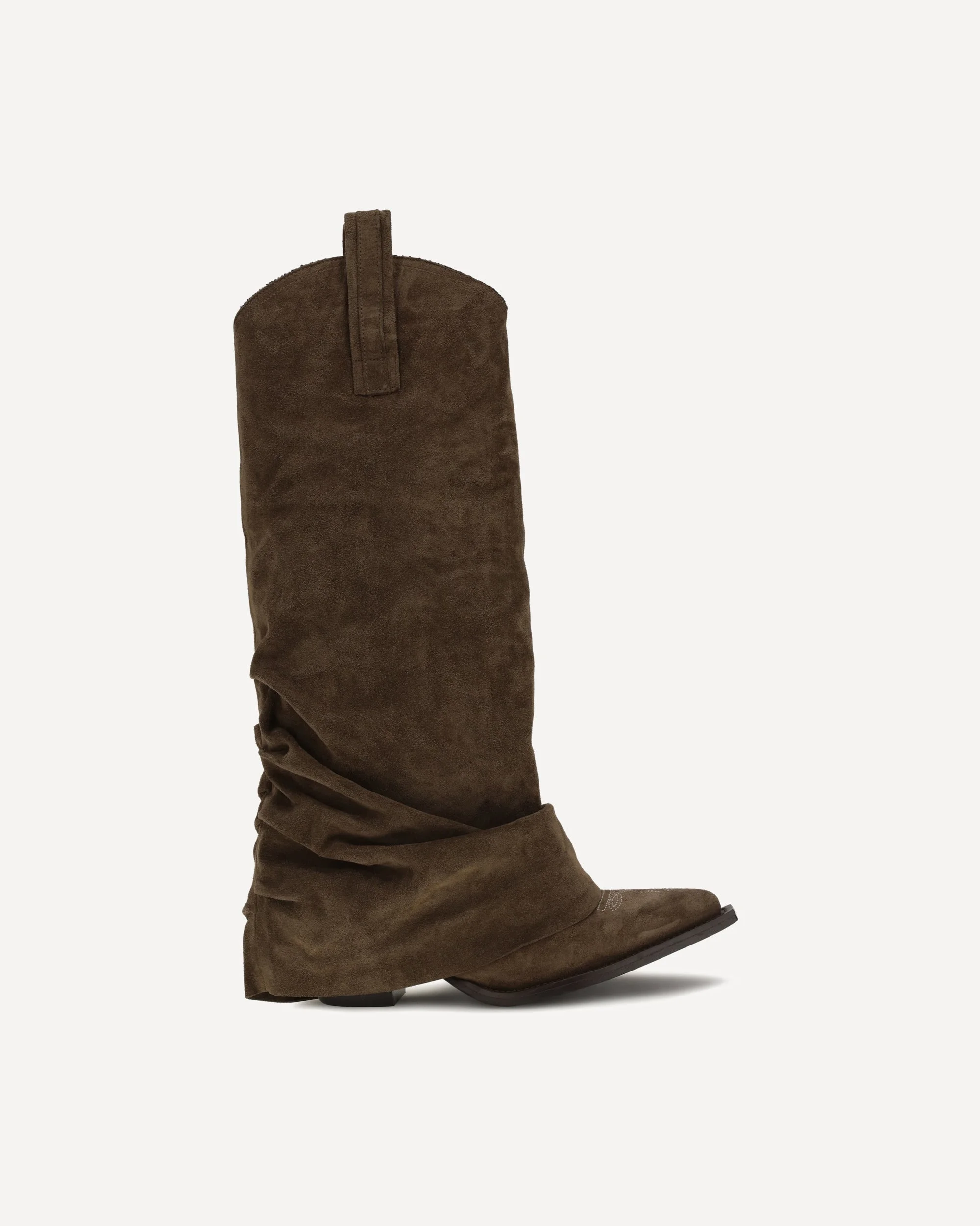 Suede Cowboy Boots - 1