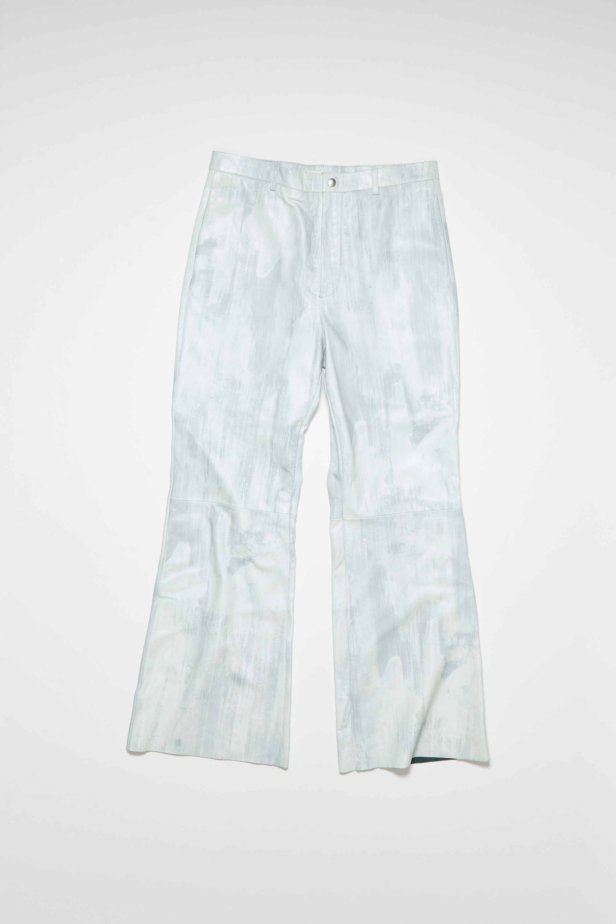 Leather trousers - Cold white - 7