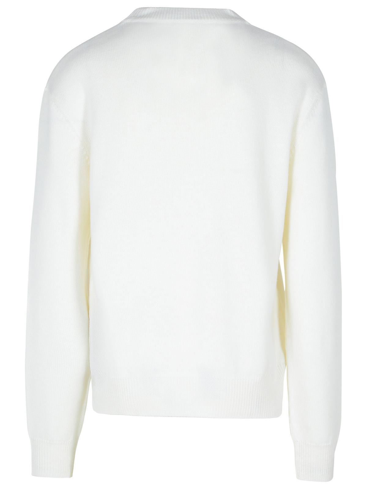 Balmain 'Kiss' White Wool Sweater Men - 3