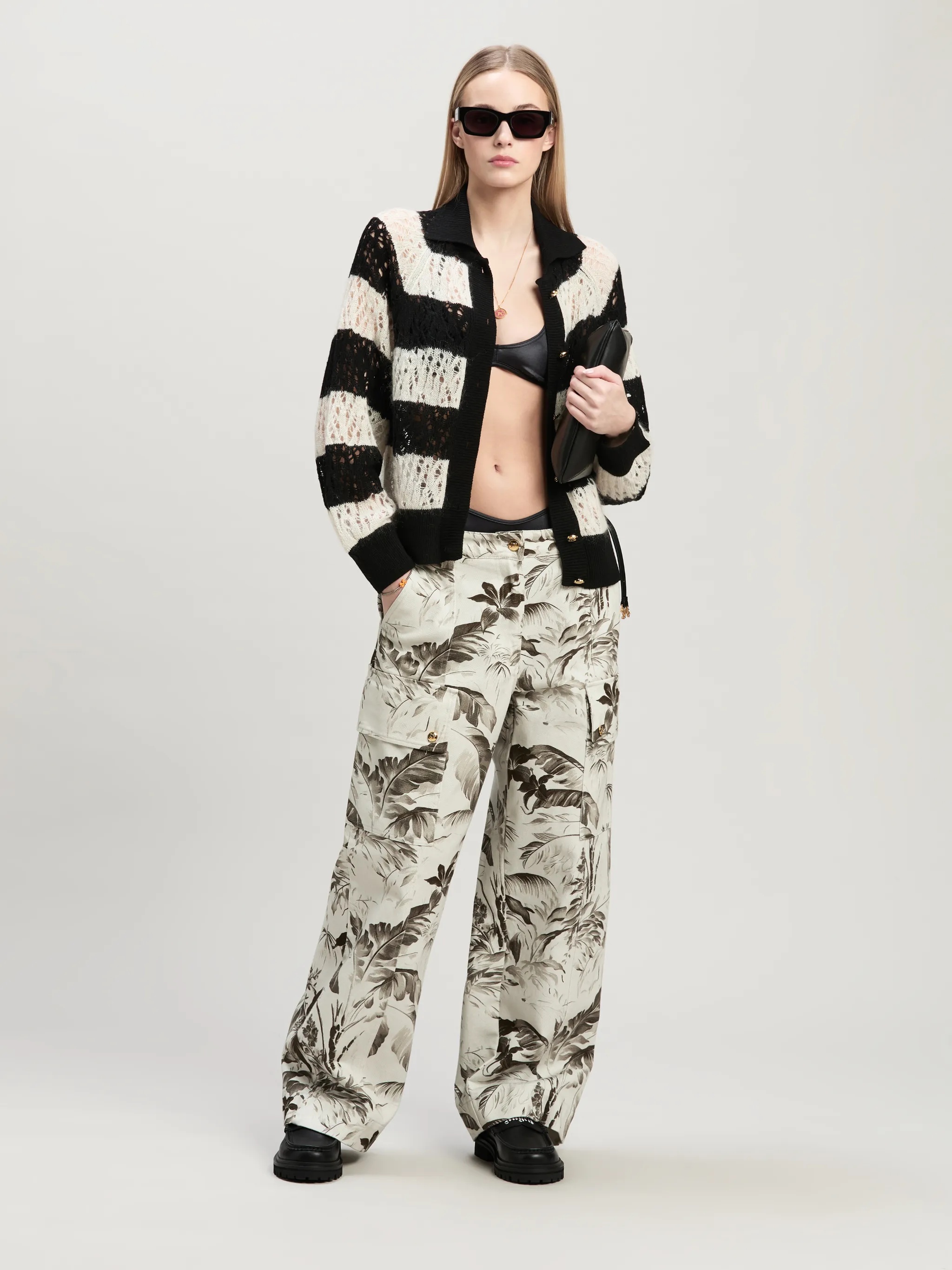 Jungle print cargo pants - 2
