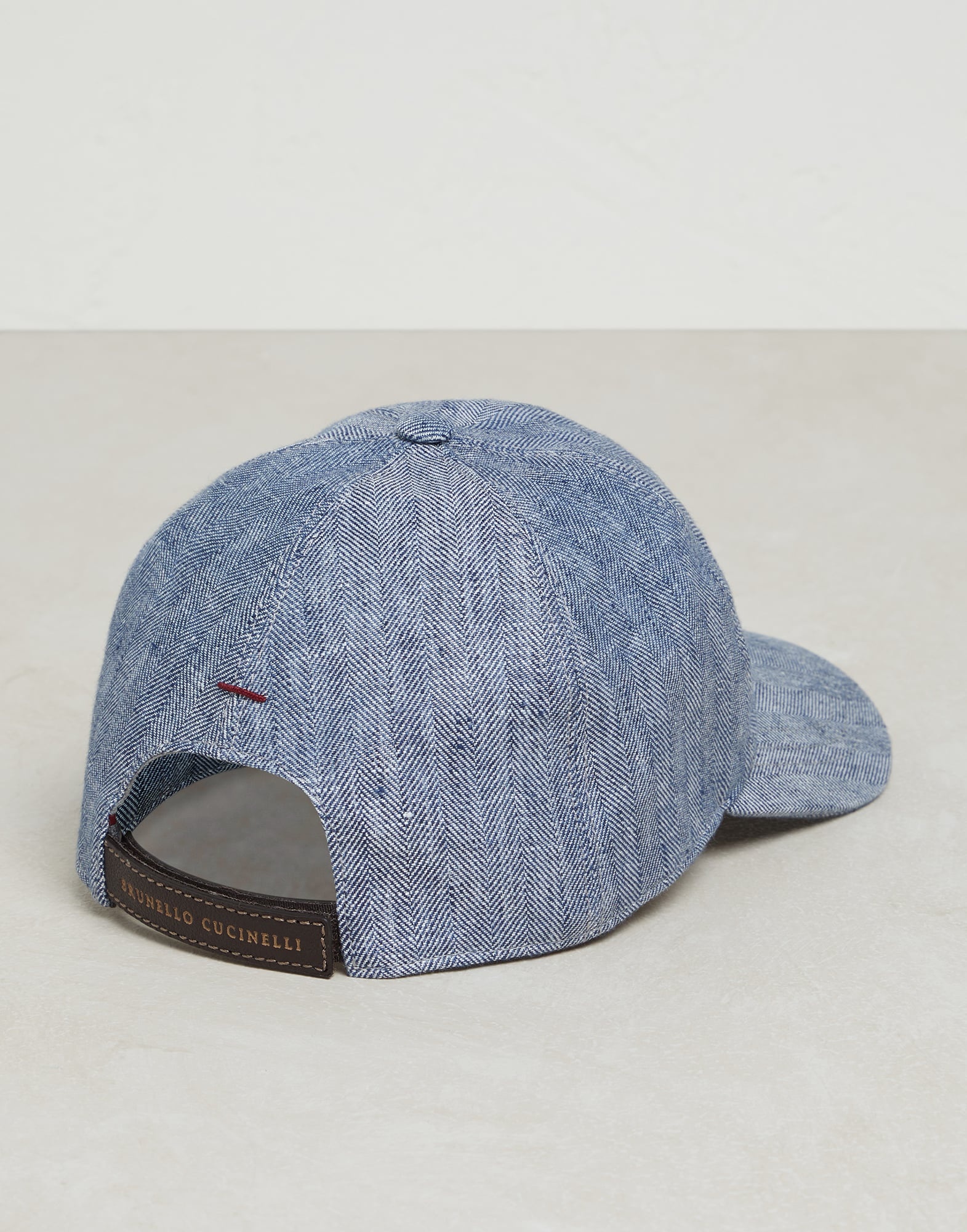 Délavé hemp and linen chevron baseball cap with logo - 2