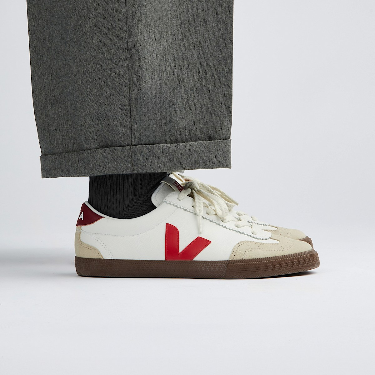 VOLLEY LEATHER WHITE PEKIN BARK - 4