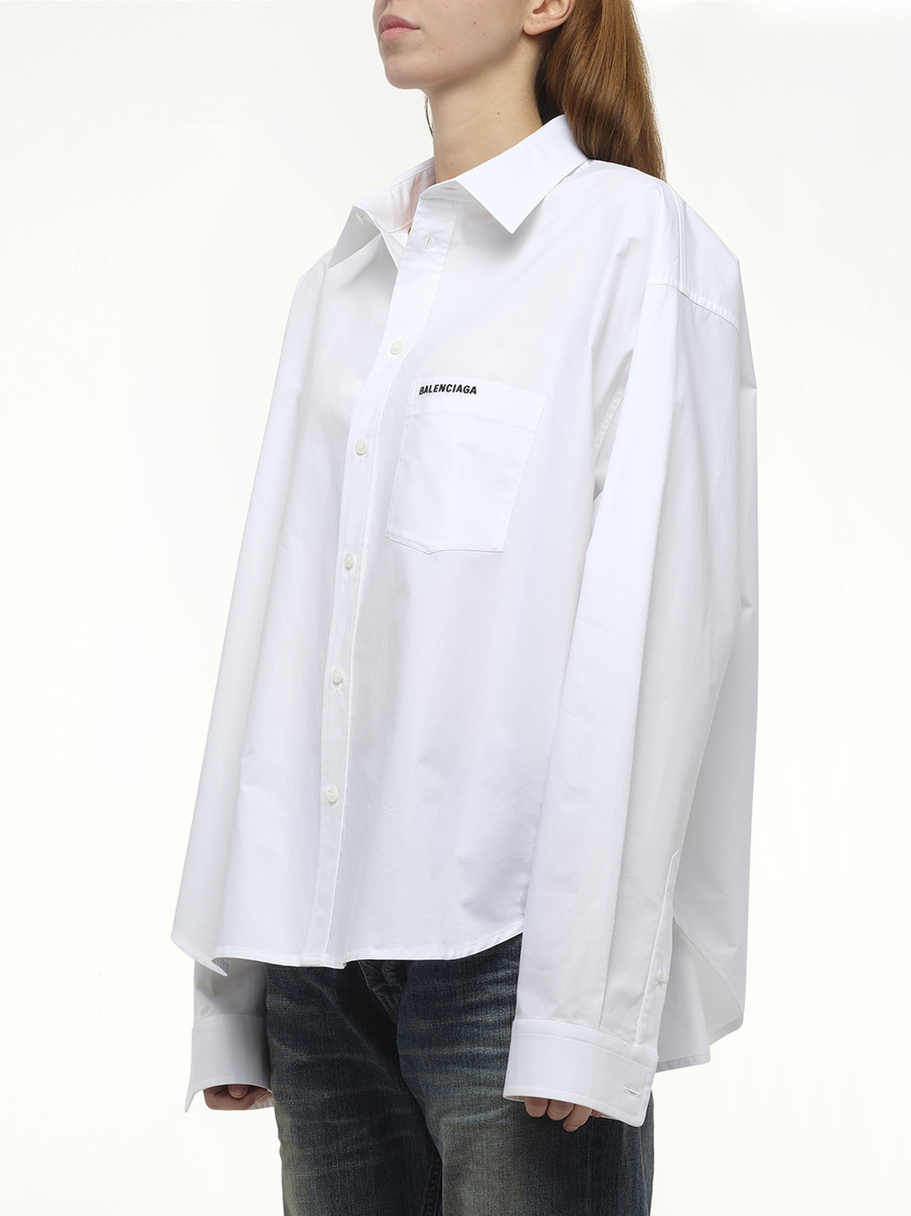 Regenerative Cotton Regular Shirt in White - 5
