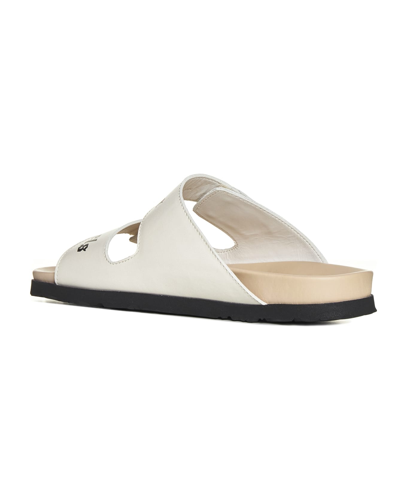 Leather Slides With Logo - 3