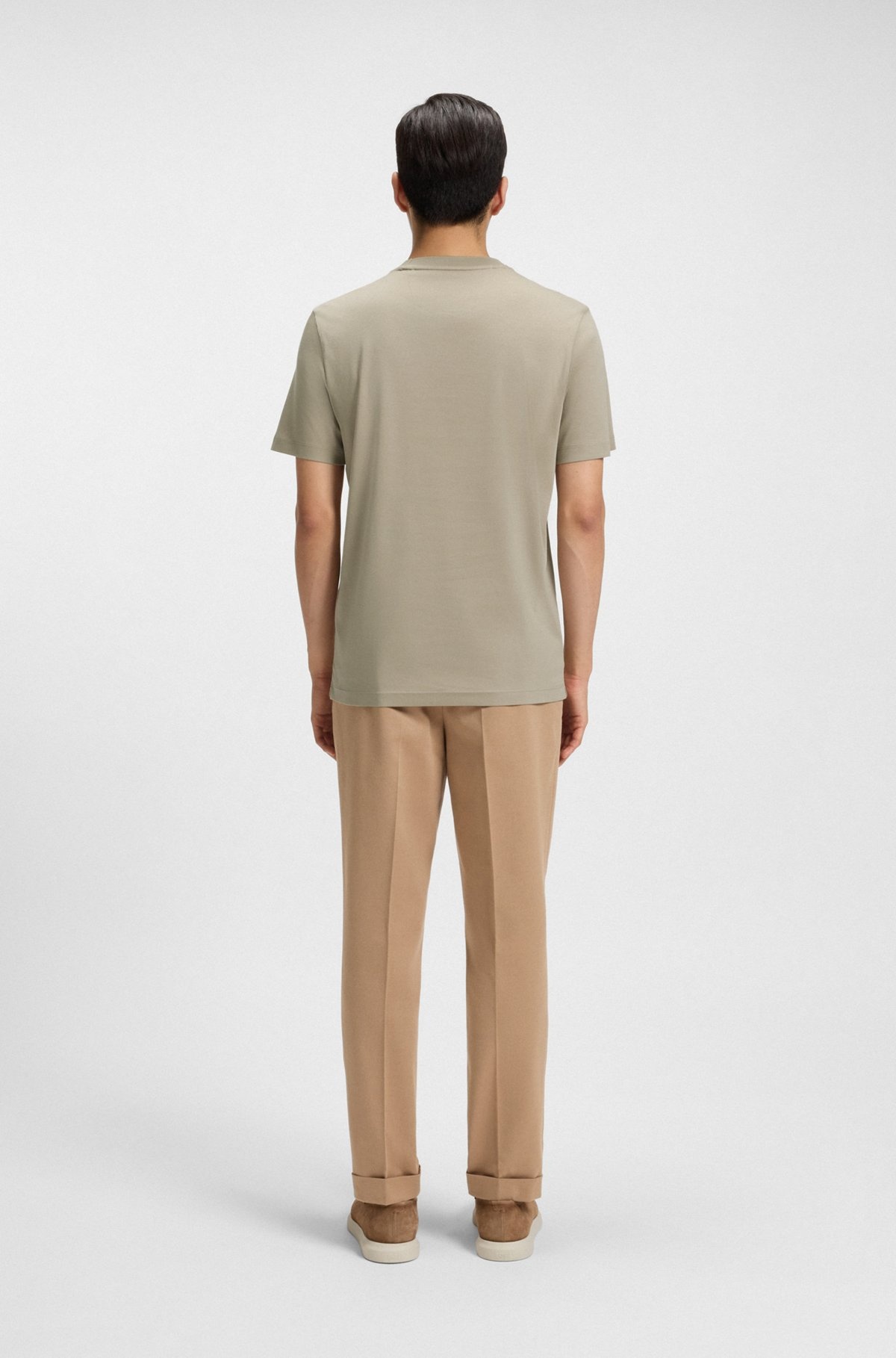 REGULAR-FIT T-SHIRT IN MERCERIZED COTTON - 5