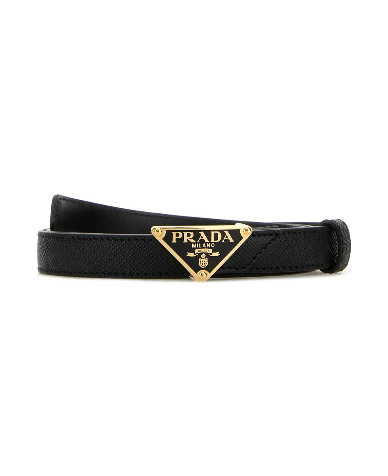 Black Leather Belt - 1