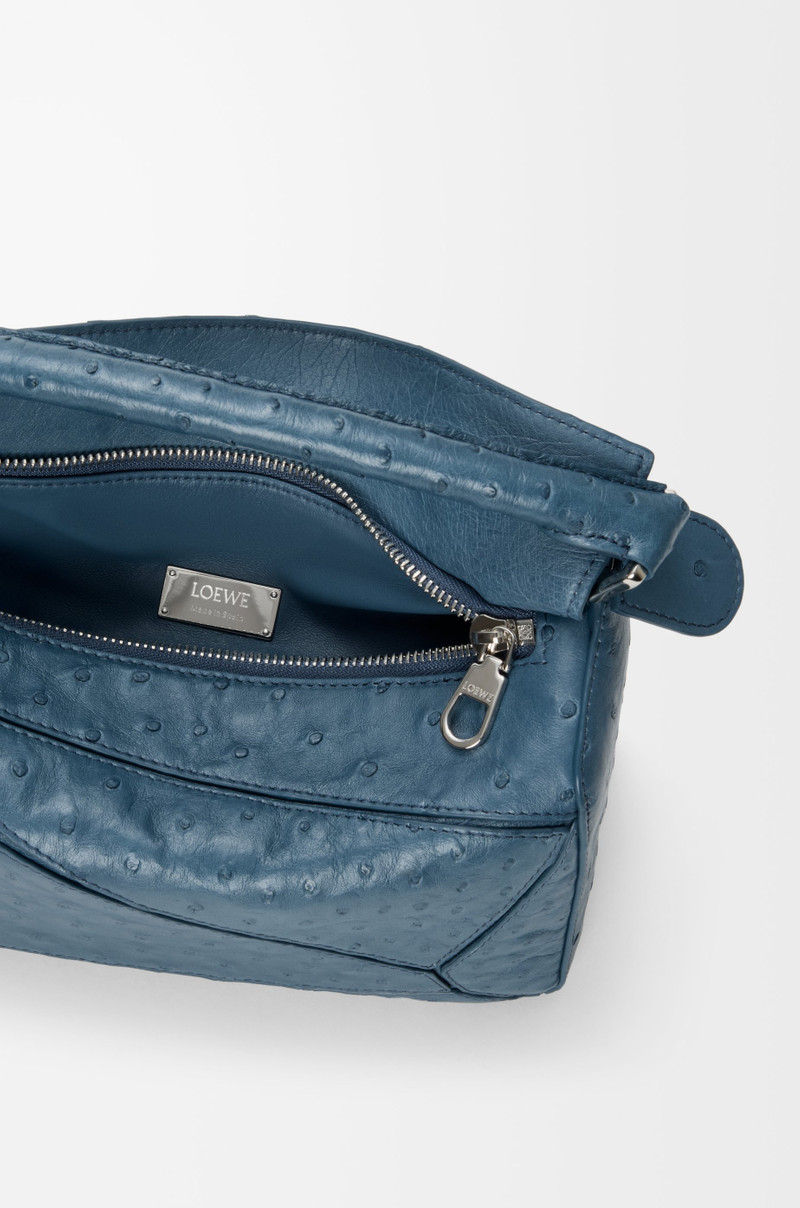 Small Featherlight Puzzle bag in ostrich 8