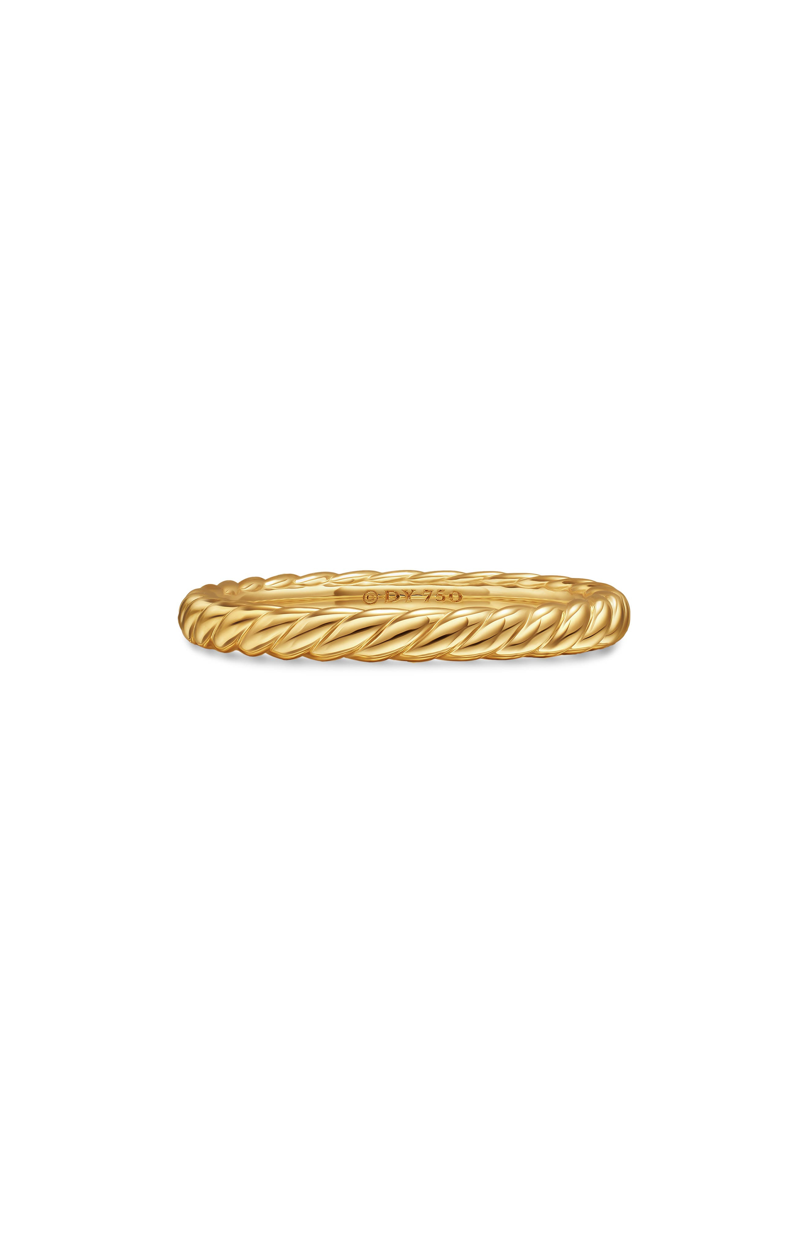 David Yurman Unity Cable Band Ring in 18K Yellow Gold at Nordstrom - 6