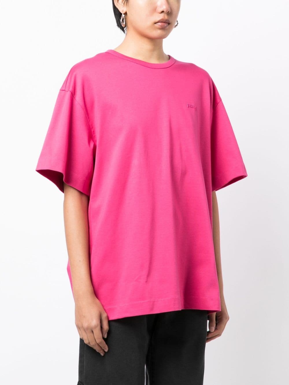 CompliquÃ© motif-embroidered cotton T-shirt - 4