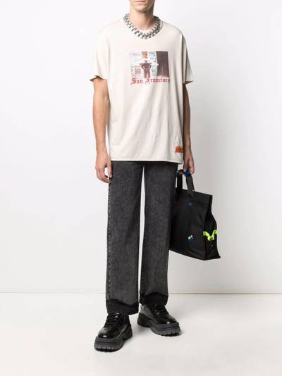 ADER error wide-leg panelled jeans outlook