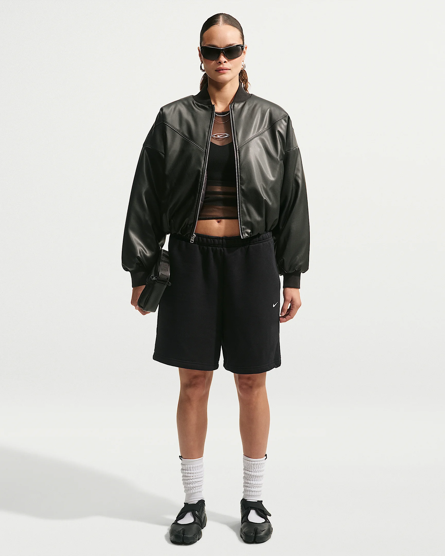 Nike Studio Fleece Medium Weight Women's Oversized High-Rise Cargo Pants - 1