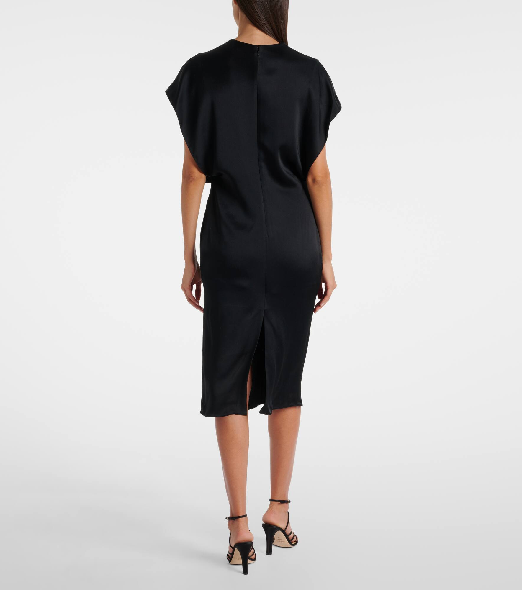 Satin midi dress - 3