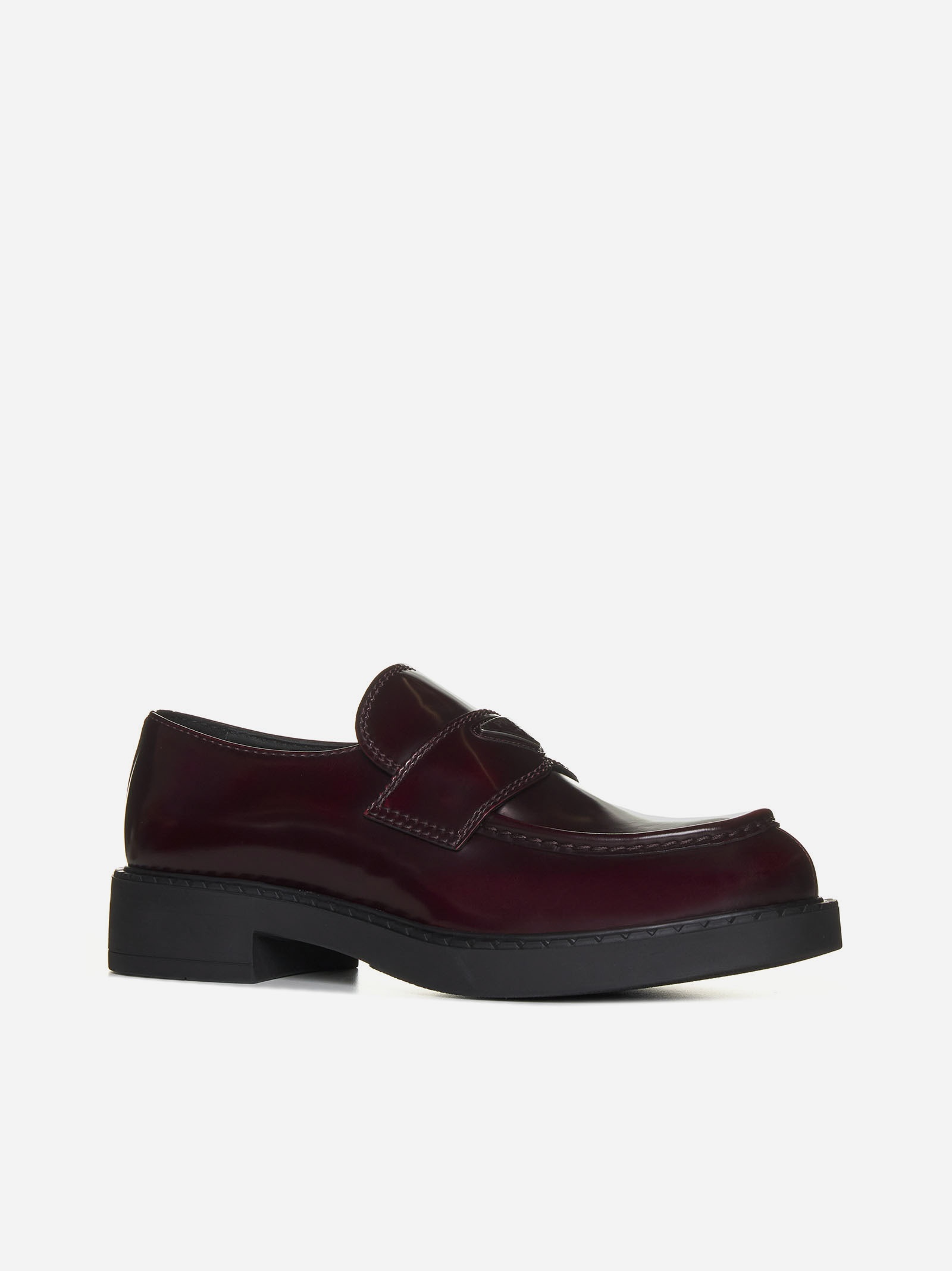 Prada Chocolate leather loafers | REVERSIBLE