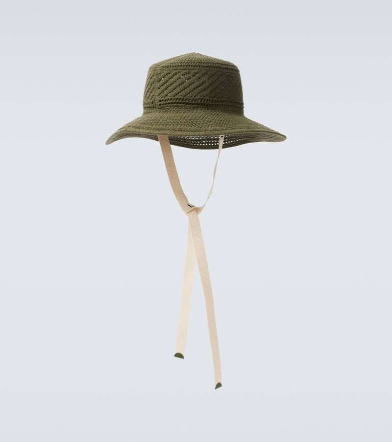 Knitted logo sun hat 4
