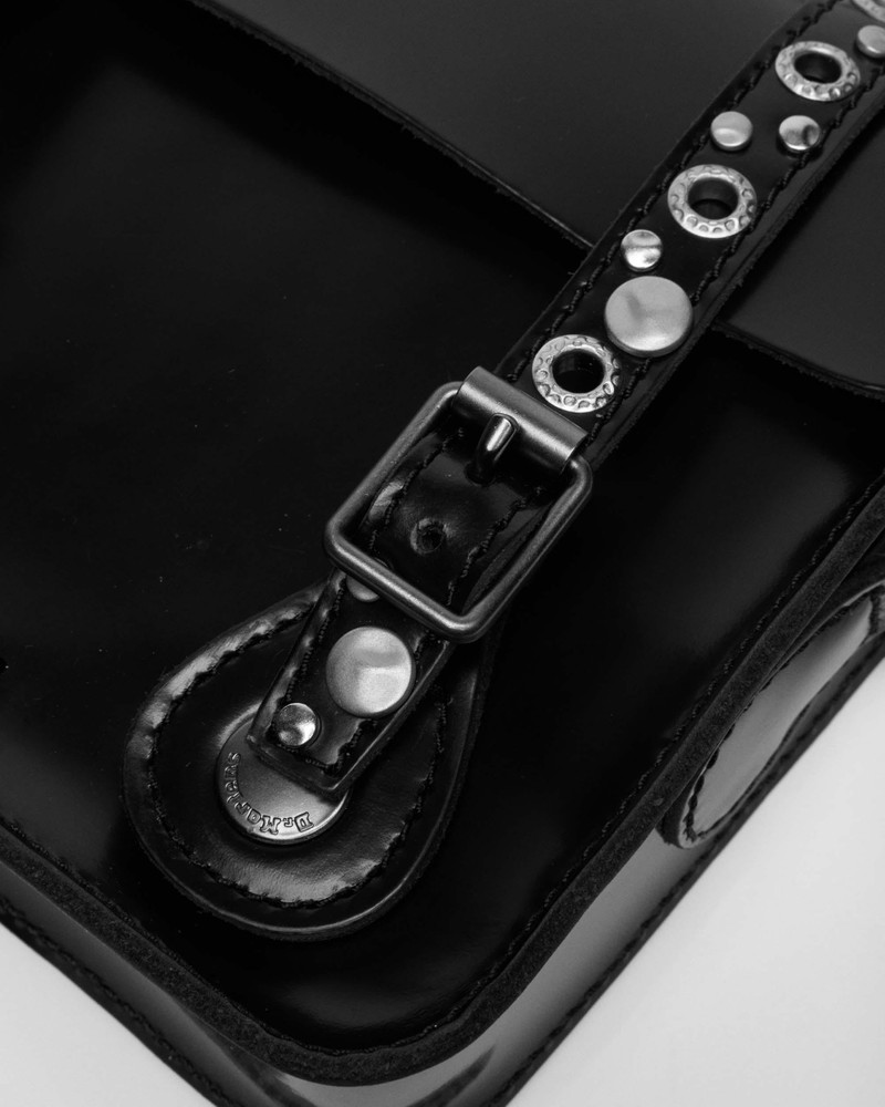 7 INCH SATCHEL Studded Kiev Leather Crossbody 3