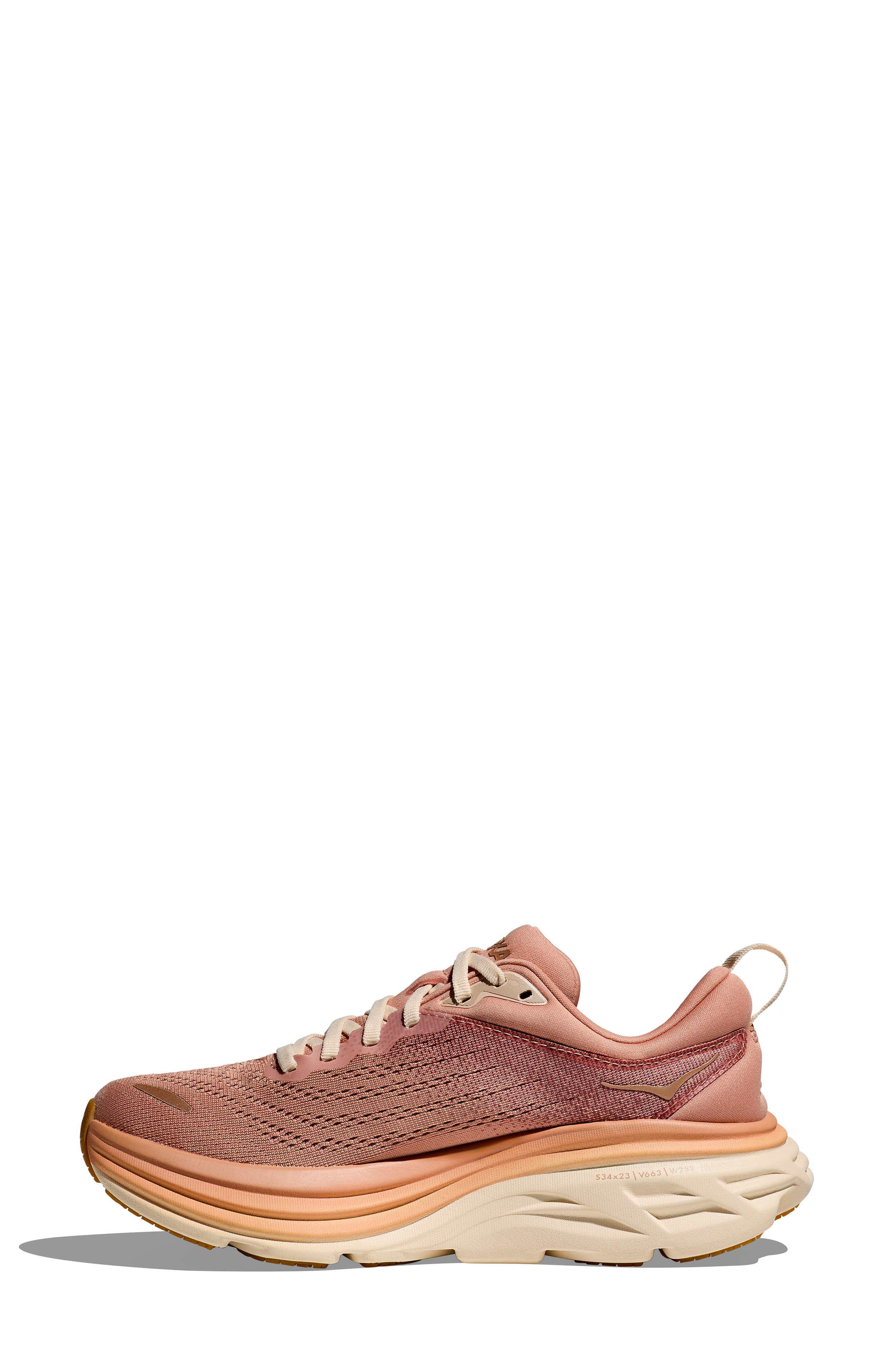 HOKA Bondi 8 Running Shoe in Sandstone /Cream at Nordstrom - 6