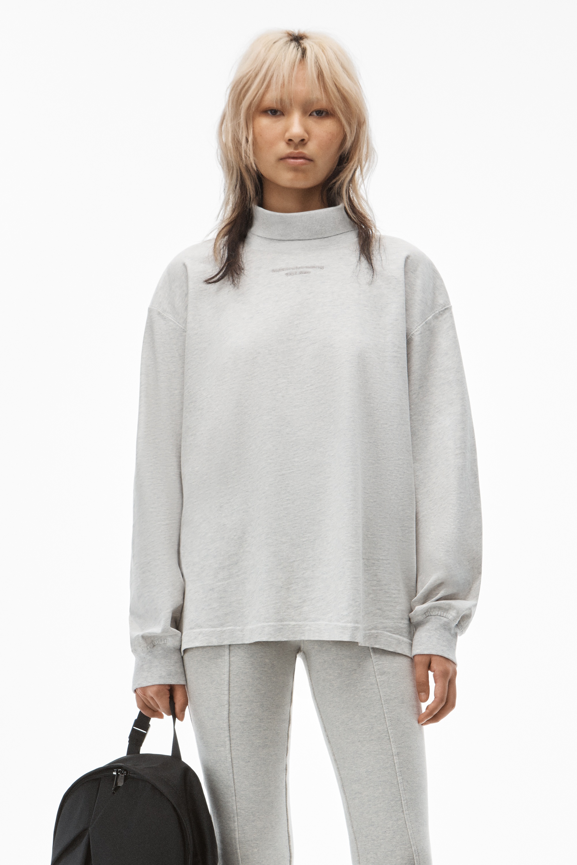 LONG-SLEEVE TURTLENECK TEE IN JERSEY - 2