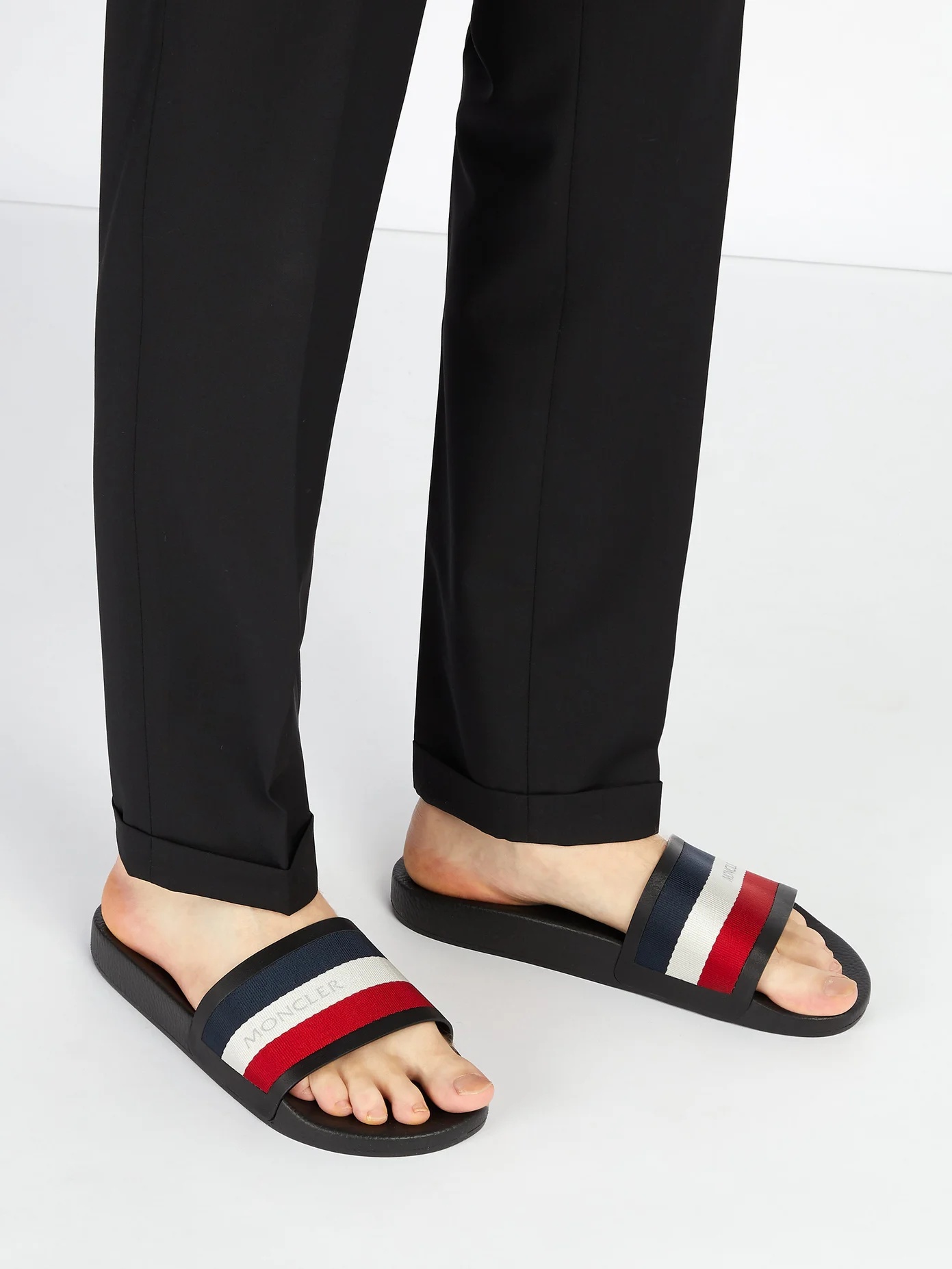 New Basile striped slides - 2