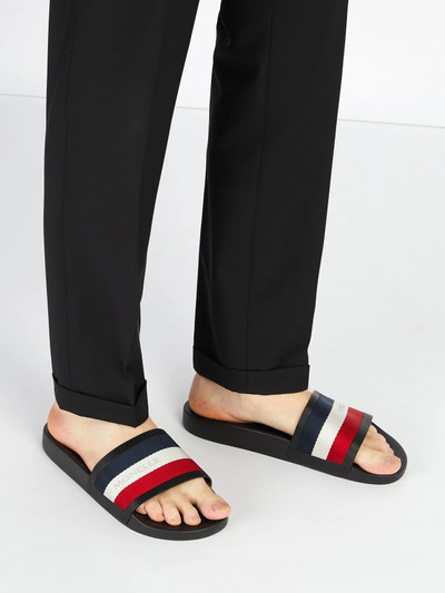 Moncler New Basile striped slides outlook