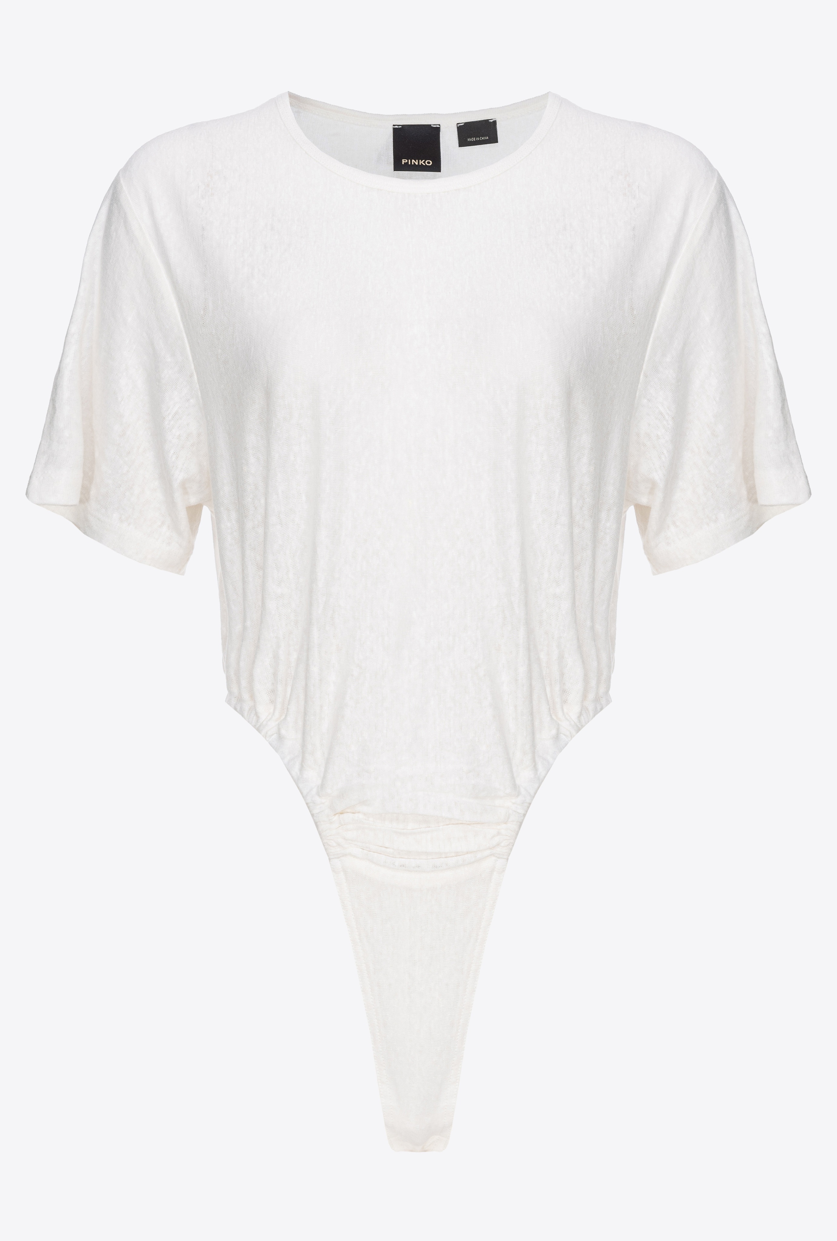 SLUB LINEN BODYSUIT - 1