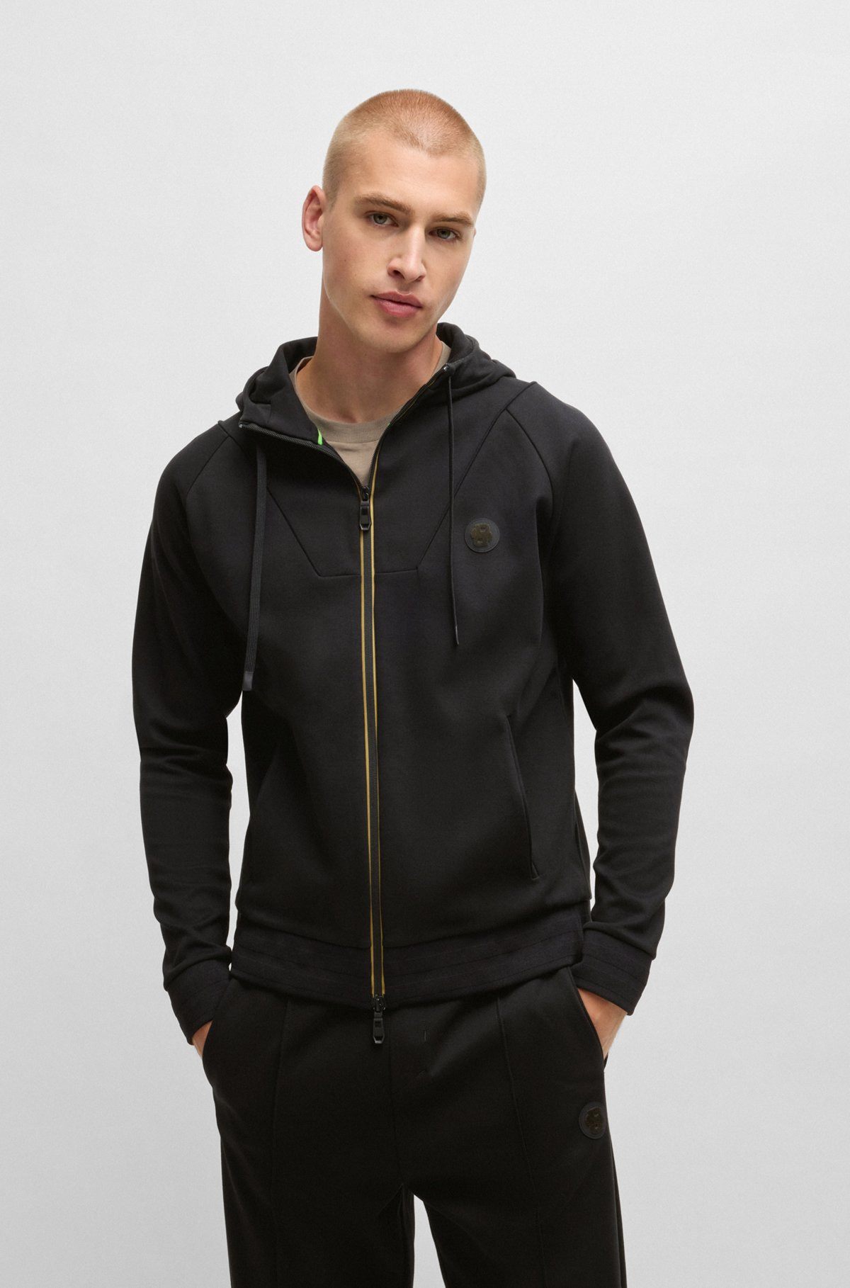 ZIP-UP HOODIE WITH DOUBLE B MONOGRAM - 2
