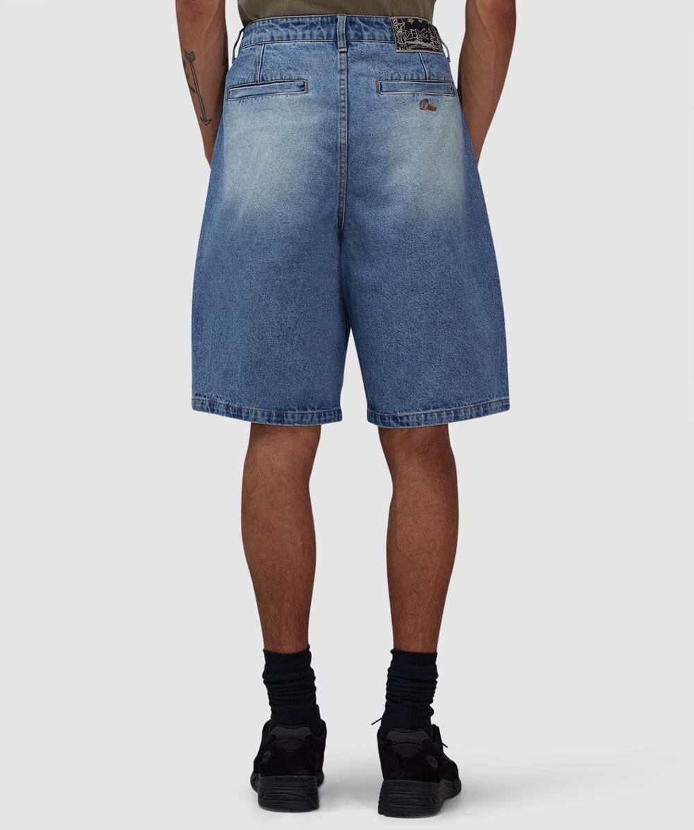 Pleated denim short - 3