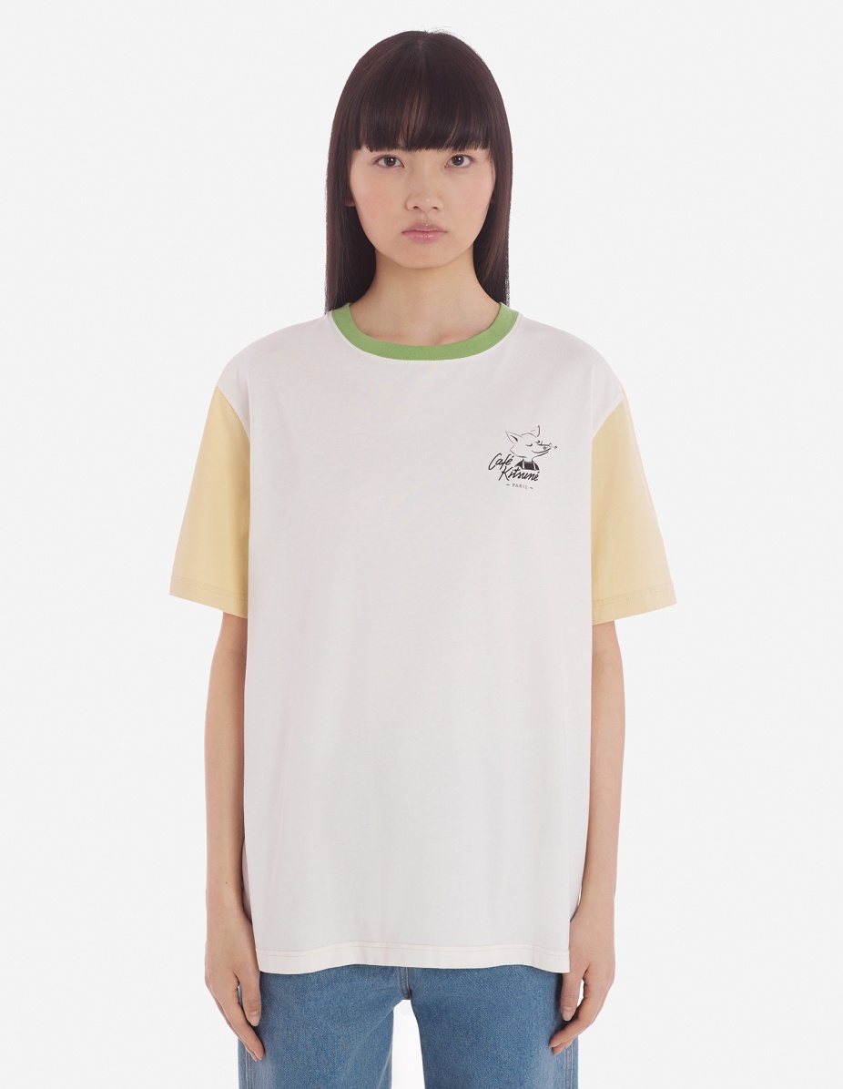CAFE KITSUNE COLORBLOCK RELAX TEE-SHIRT - 5