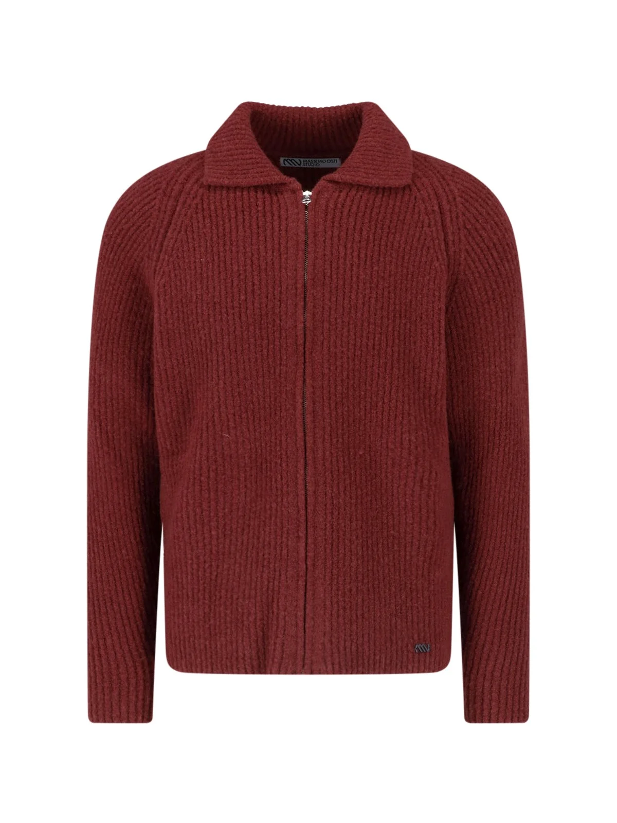 CARDIGAN WITH ZIP IN WOOL BLEND - 1
