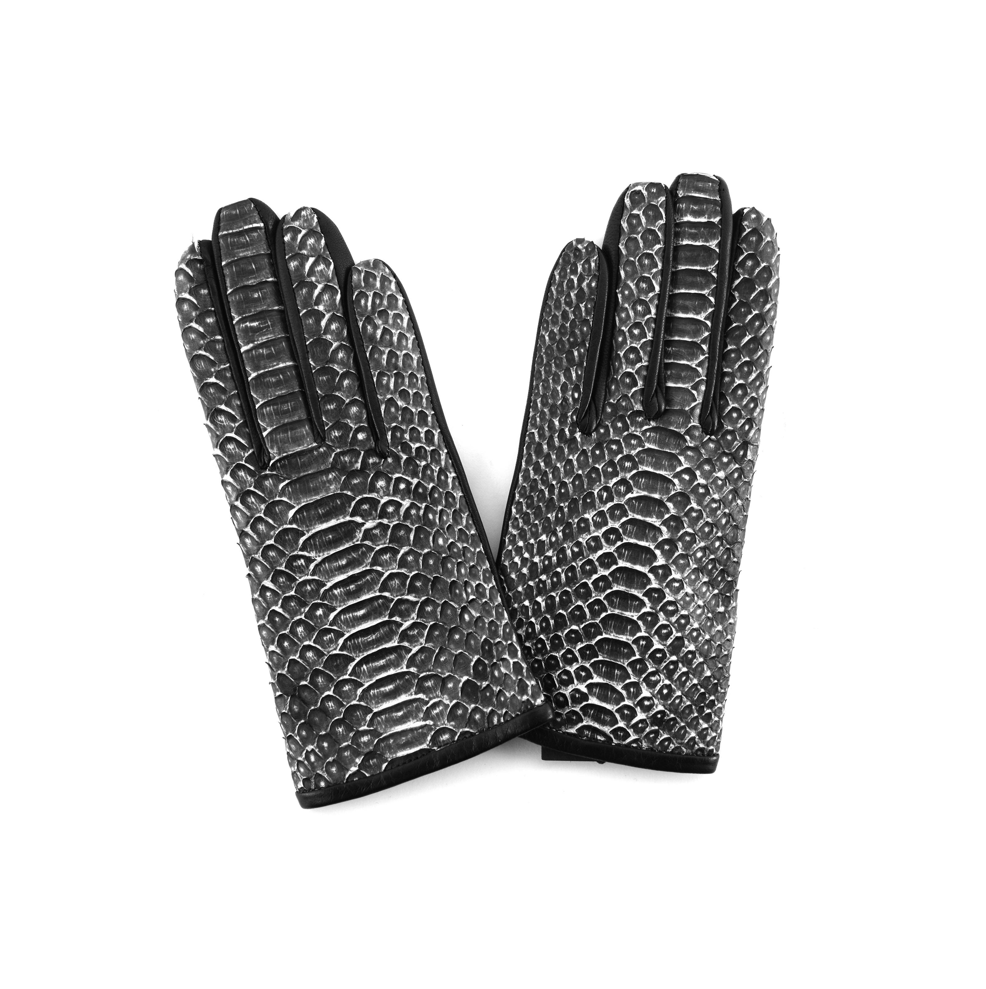 PYTHON LEATHER GLOVES - 3