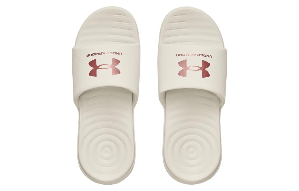 (WMNS) Under Armour Ansa Fixed Slide 'Ivory Red Fusion' 3023772-107 - 2