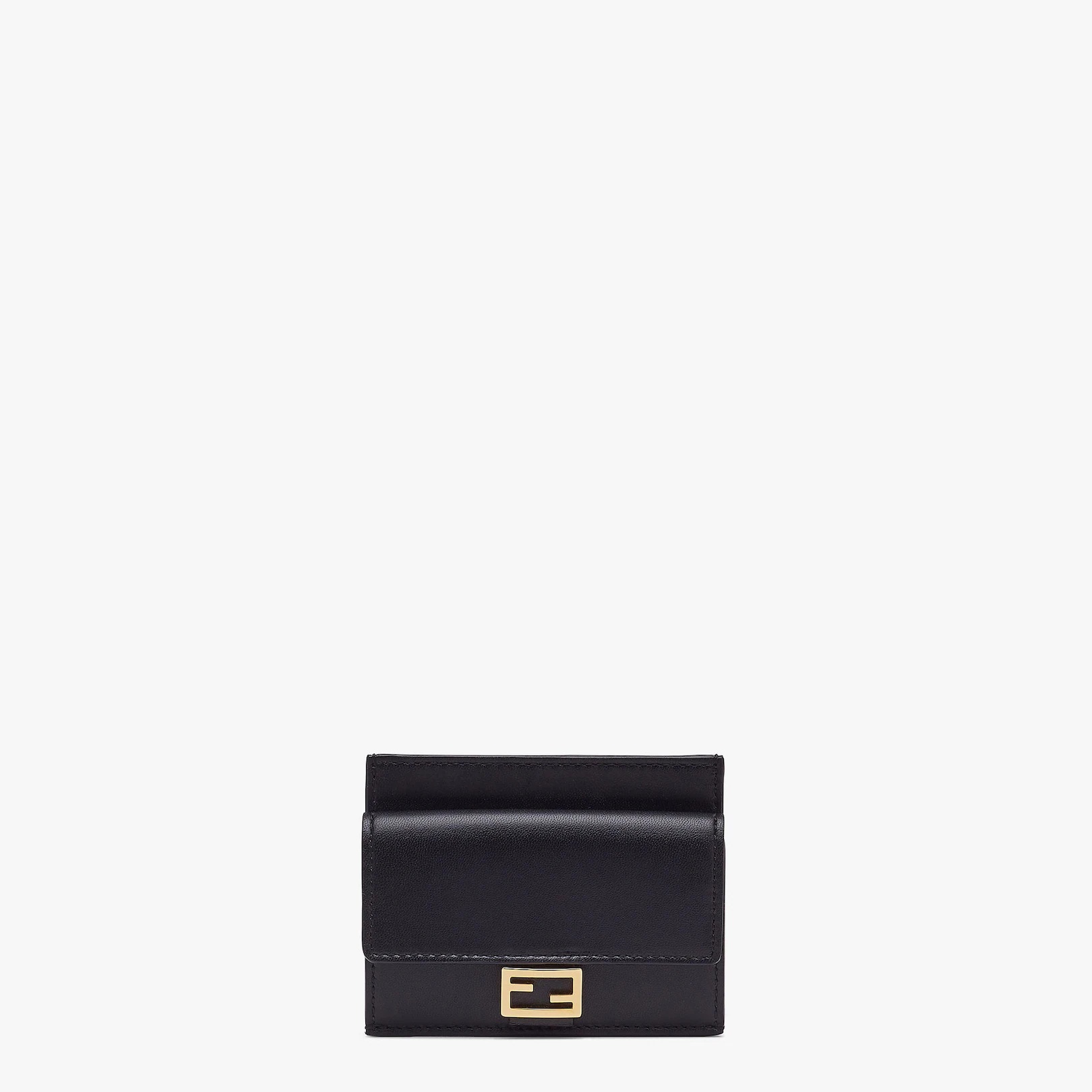 Black nappa leather card holder - 1