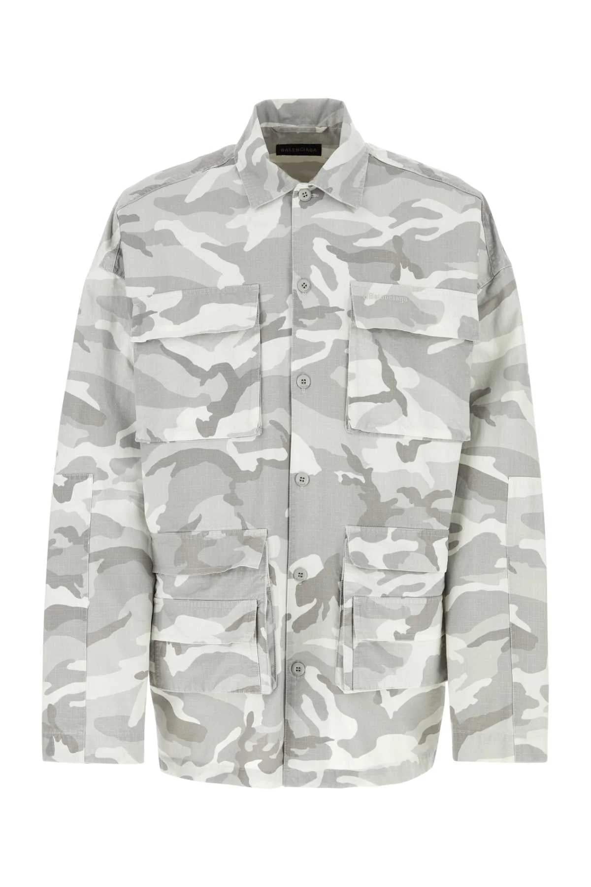 Balenciaga Men Printed Cotton Shirt - 1