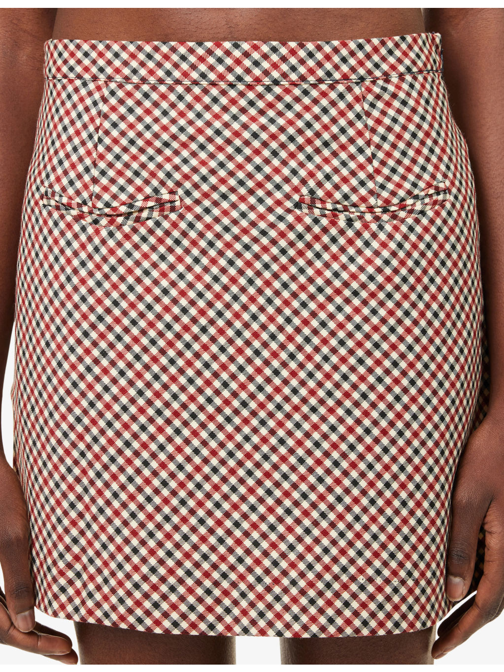 Marie Check-Print Stretch-Woven Mini Skirt - 5