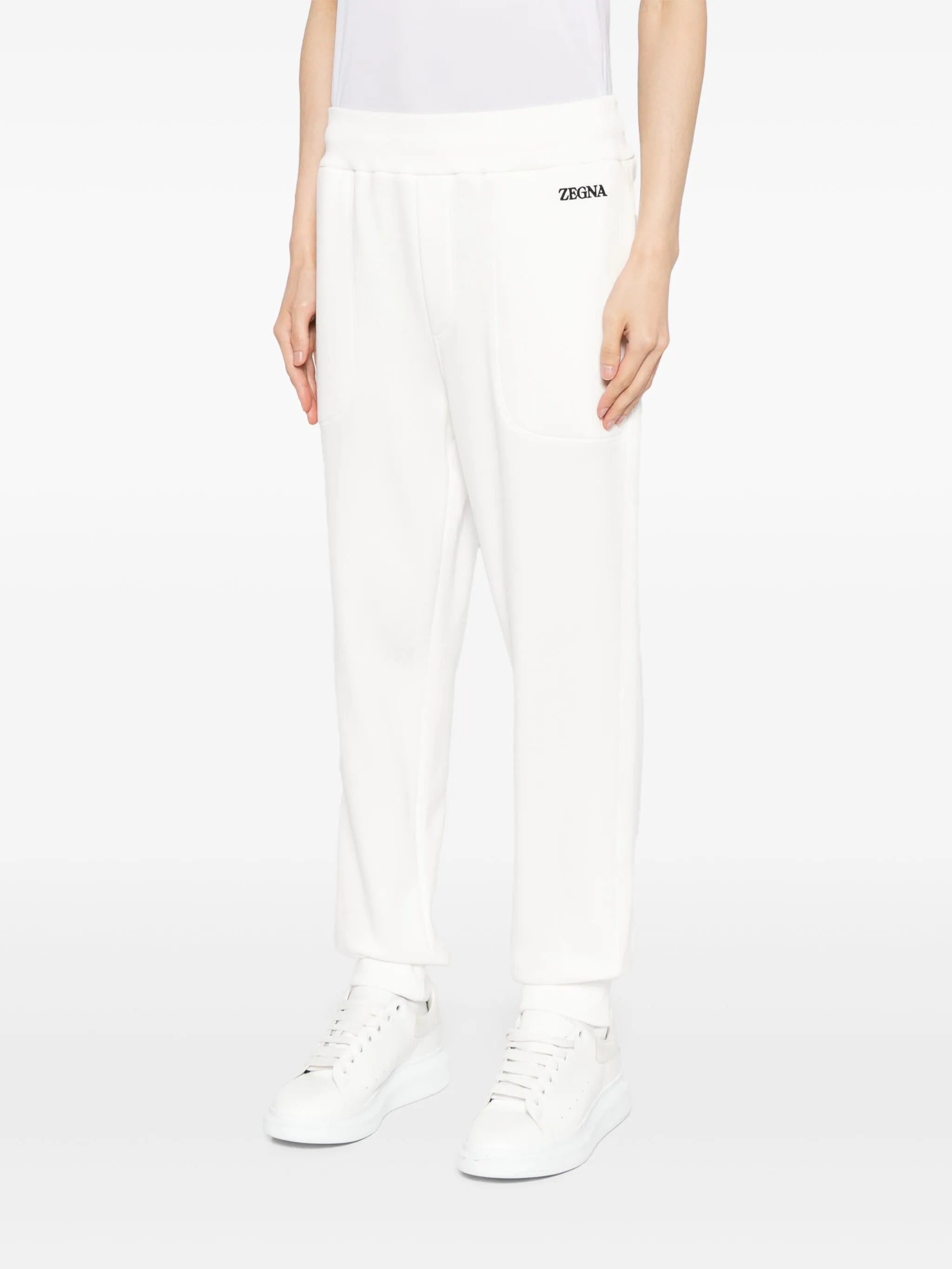 LOGO-EMBROIDERED TRACK PANTS - 3