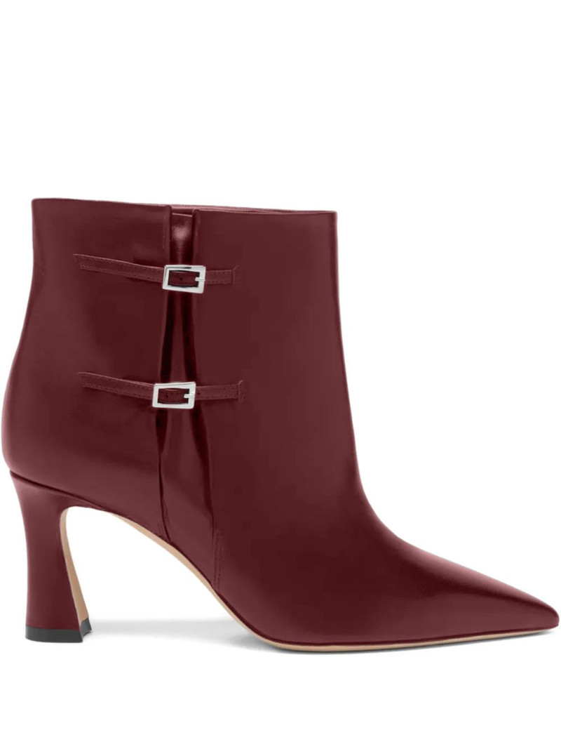 70mm Norma buckle-detail pointed-toe ankle boots 1