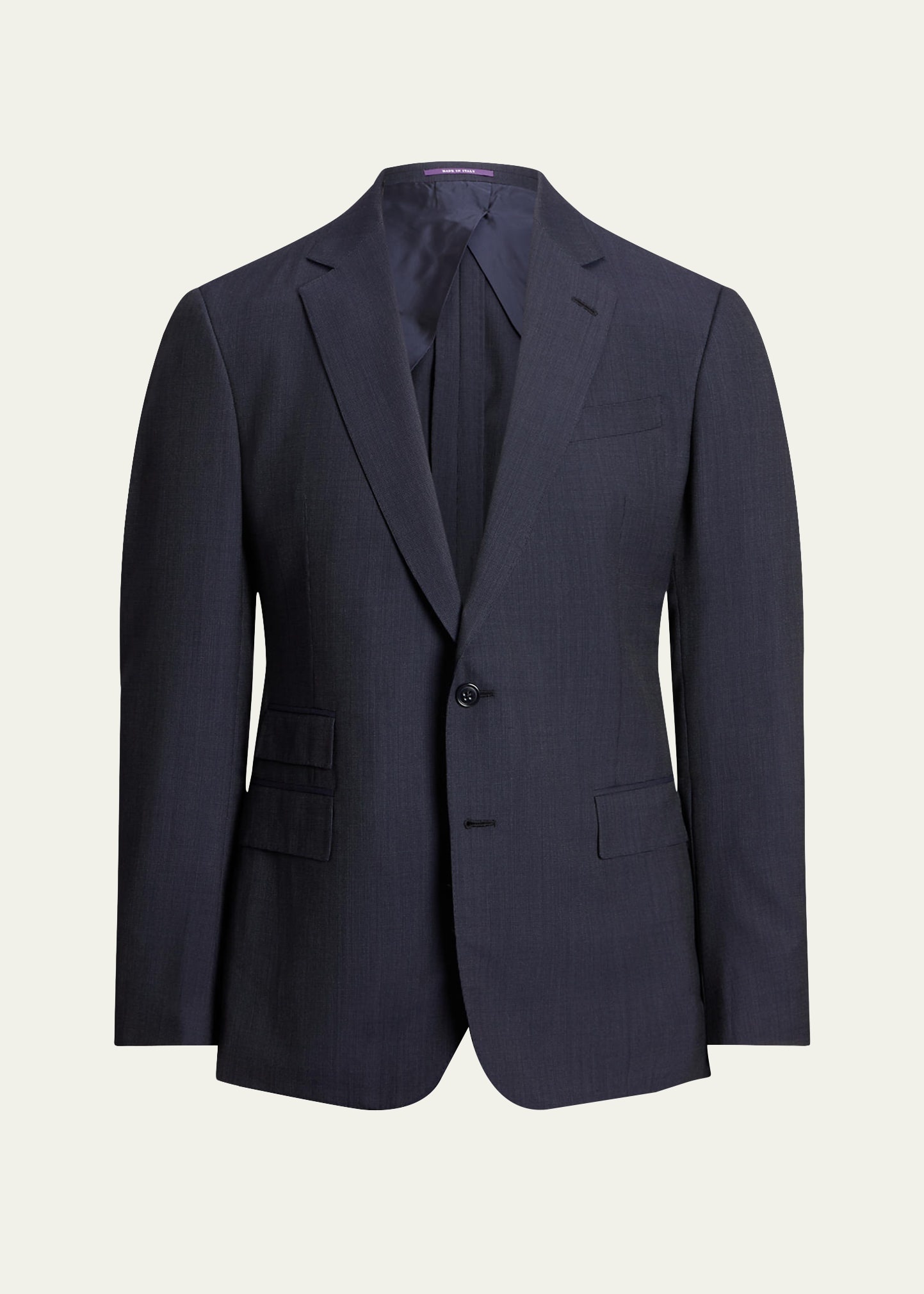 Men's Kent Hand-Tailored Wool Cashmere Nailhead Suit - 1