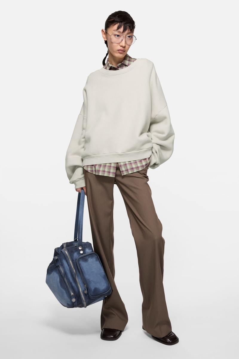 Acne Studios Logo fleece sweater - Light taupe outlook