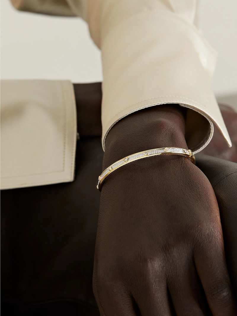 DAVID YURMAN Modern Renaissance 18-karat gold and diamond bracelet Gold outlook