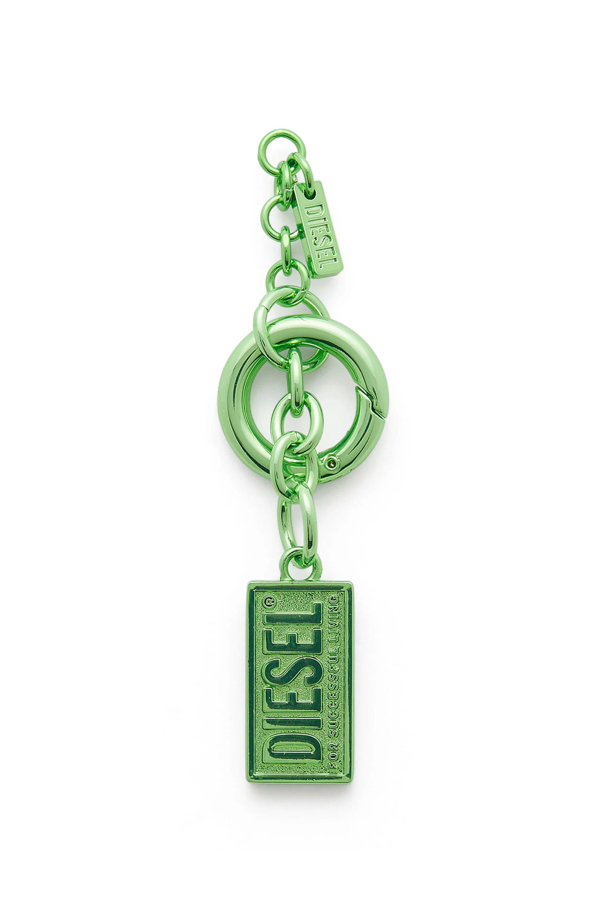 METAL KEYRING WITH BISCOTTO LOGO CHARM - 1